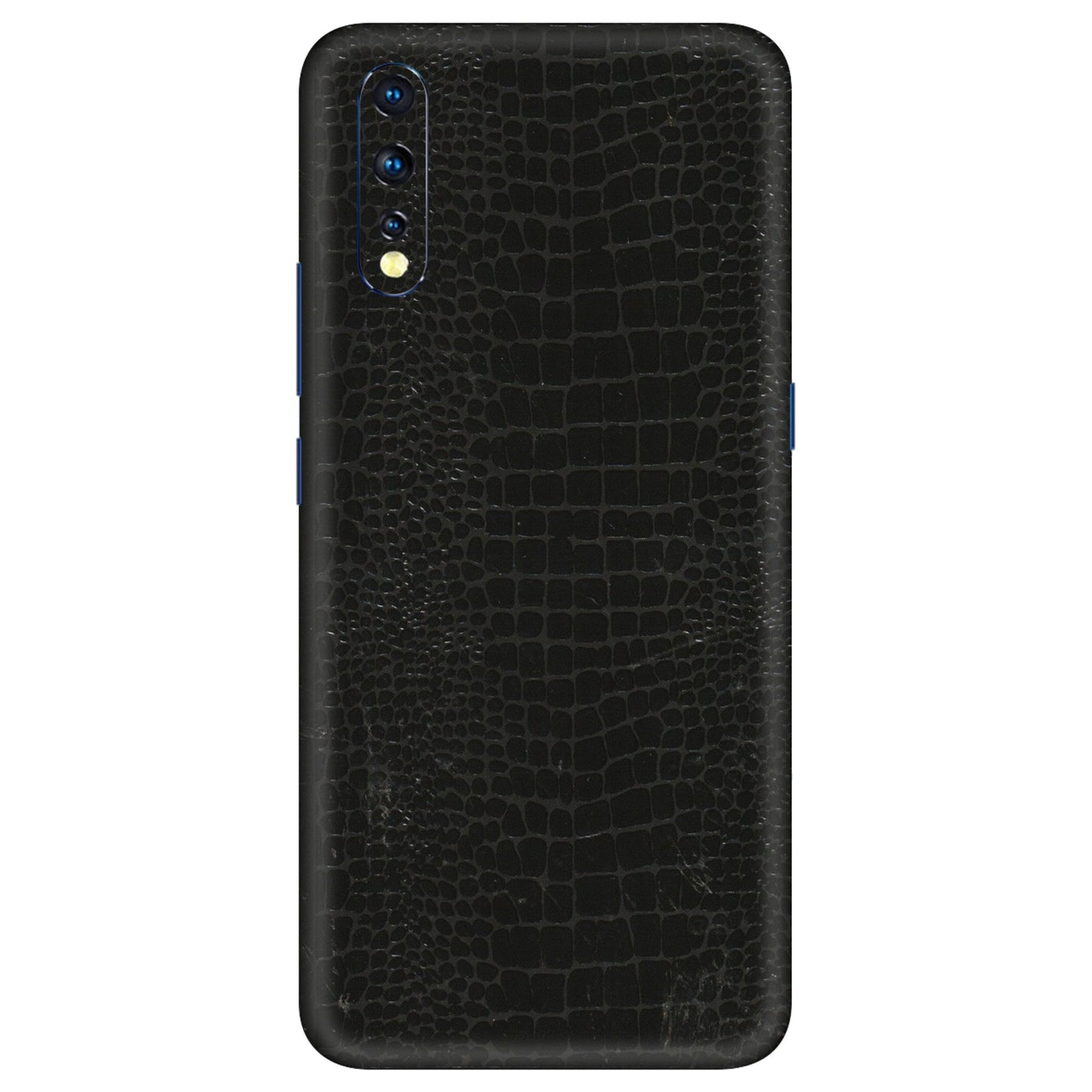 VIVO Z/V/X/T/U/S Series Phone Skins (All Models) - Snake Leather Black - 3D Embossed Finish (L-107) Vivo Z1 X