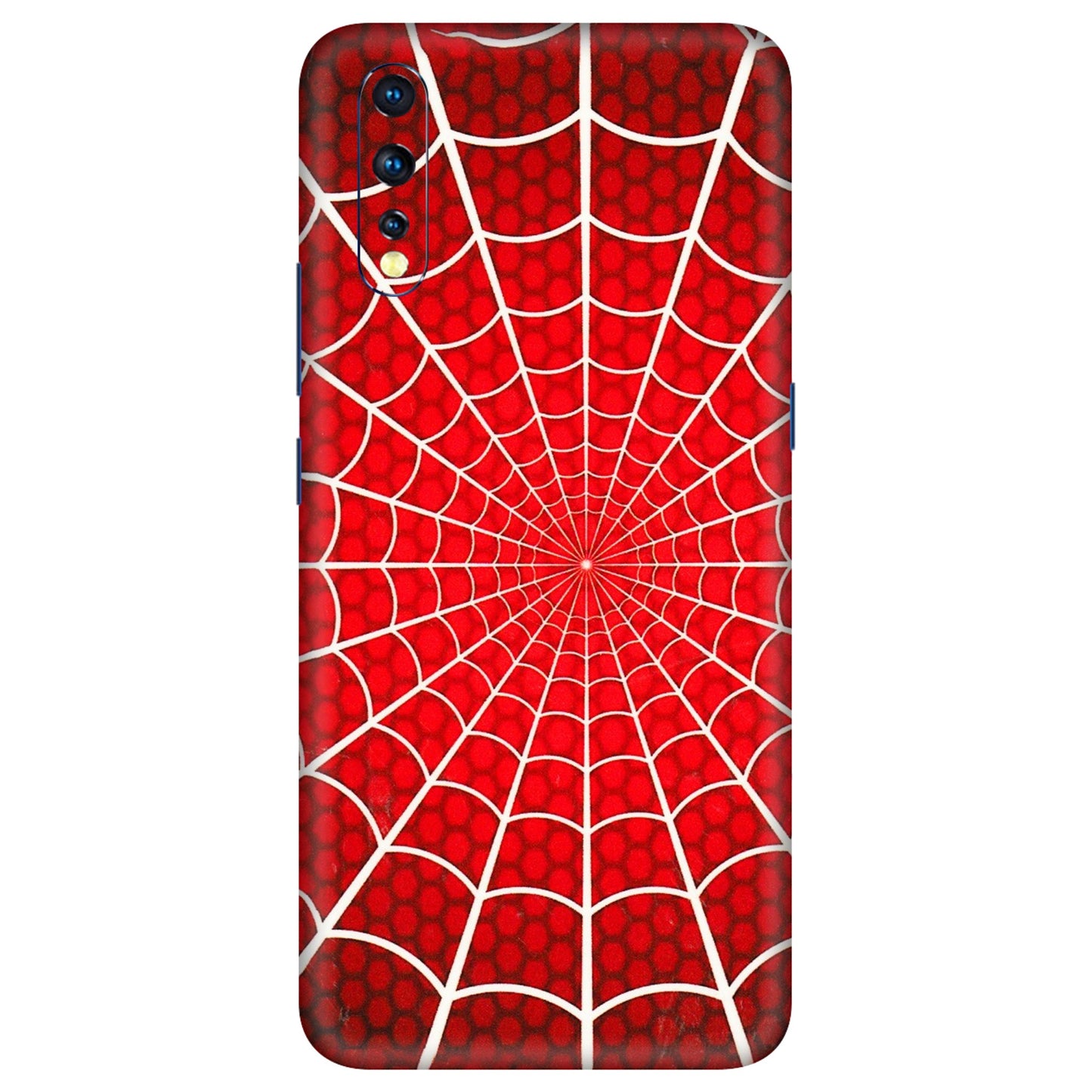 VIVO Z/V/X/T/U/S Series Phone Skins (All Models) - Classic Spidey Web - 3D Embossed Finish (L-115) Vivo Z1 X