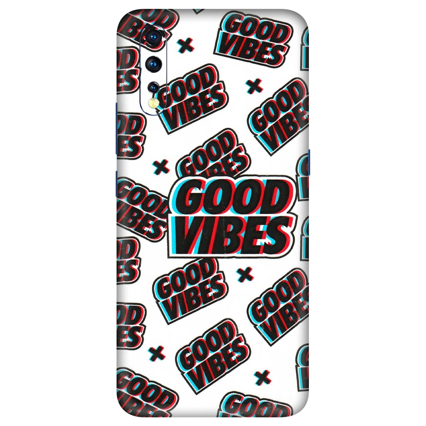 VIVO Z/V/X/T/U/S Series Phone Skins (All Models) - Good Vibes - 3D Embossed Finish (L-282) Vivo Z1 X