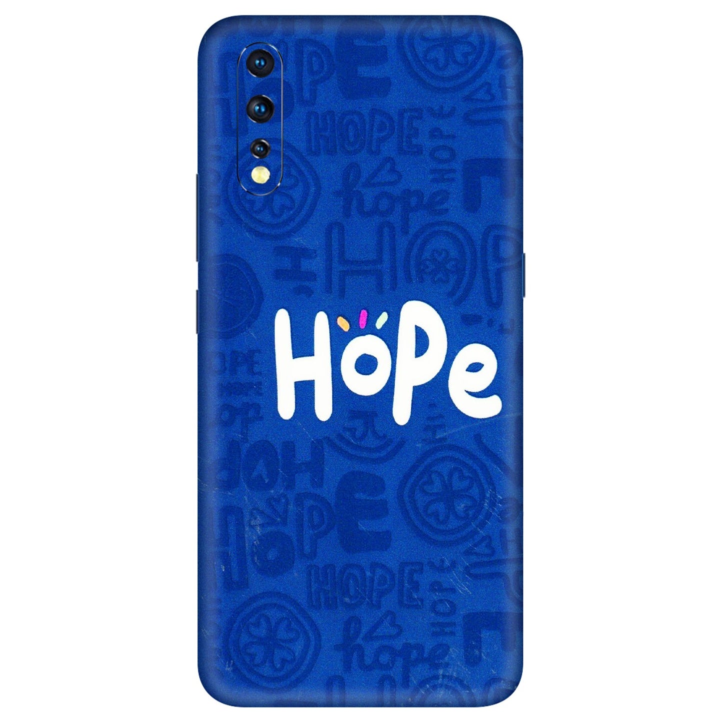 VIVO Z/V/X/T/U/S Series Phone Skins (All Models) - Hope Doodles Blue - 3D Embossed Finish (L-43) Vivo Z1 X