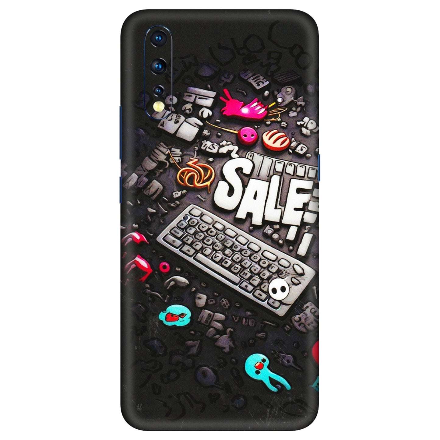 VIVO Z/V/X/T/U/S Series Phone Skins (All Models) - Gadgets Sale - 3D Embossed Finish (L-50) Vivo Z1 X