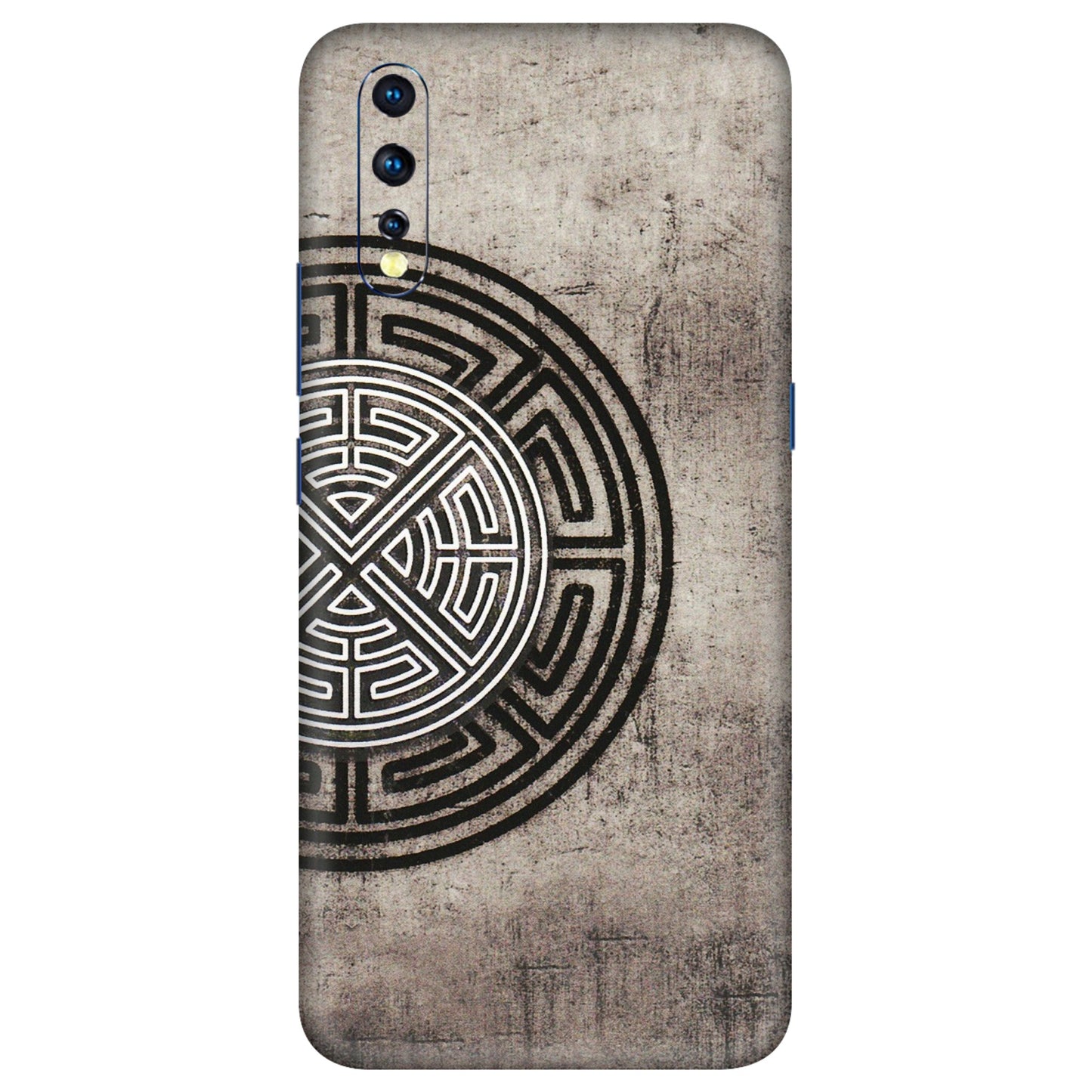 VIVO Z/V/X/T/U/S Series Phone Skins (All Models) - Mysterious Circular Design - 3D Embossed Finish (L-63) Vivo Z1 X
