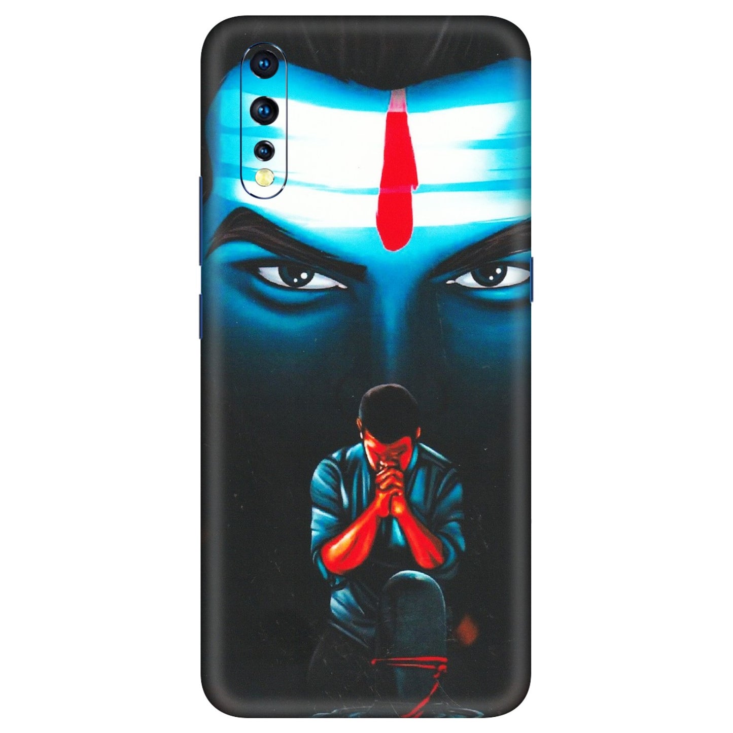 VIVO Z/V/X/T/U/S Series Phone Skins (All Models) - Mahakal Bhakt - Matte Finish (M-112) Vivo Z1 X