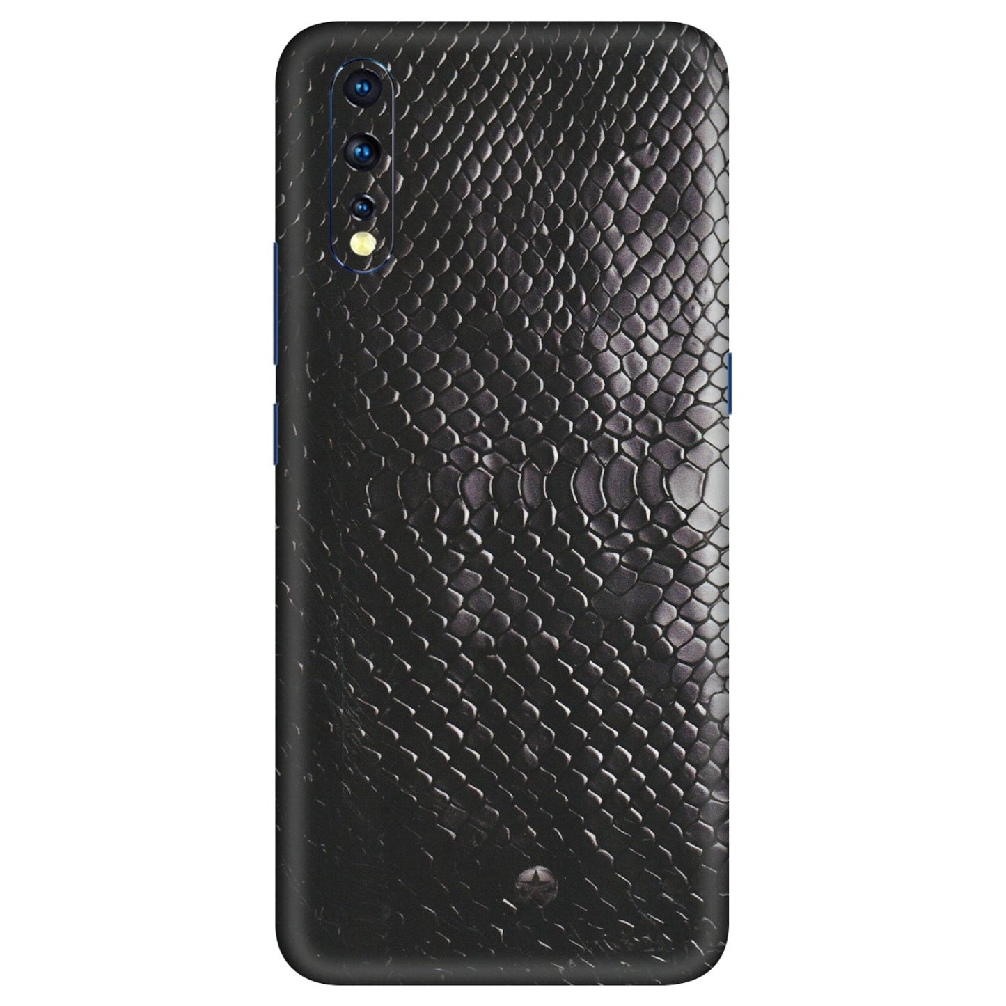 VIVO Z/V/X/T/U/S Series Phone Skins (All Models) - Black Snack Leather - Matte Finish (M-147) Vivo Z1 X
