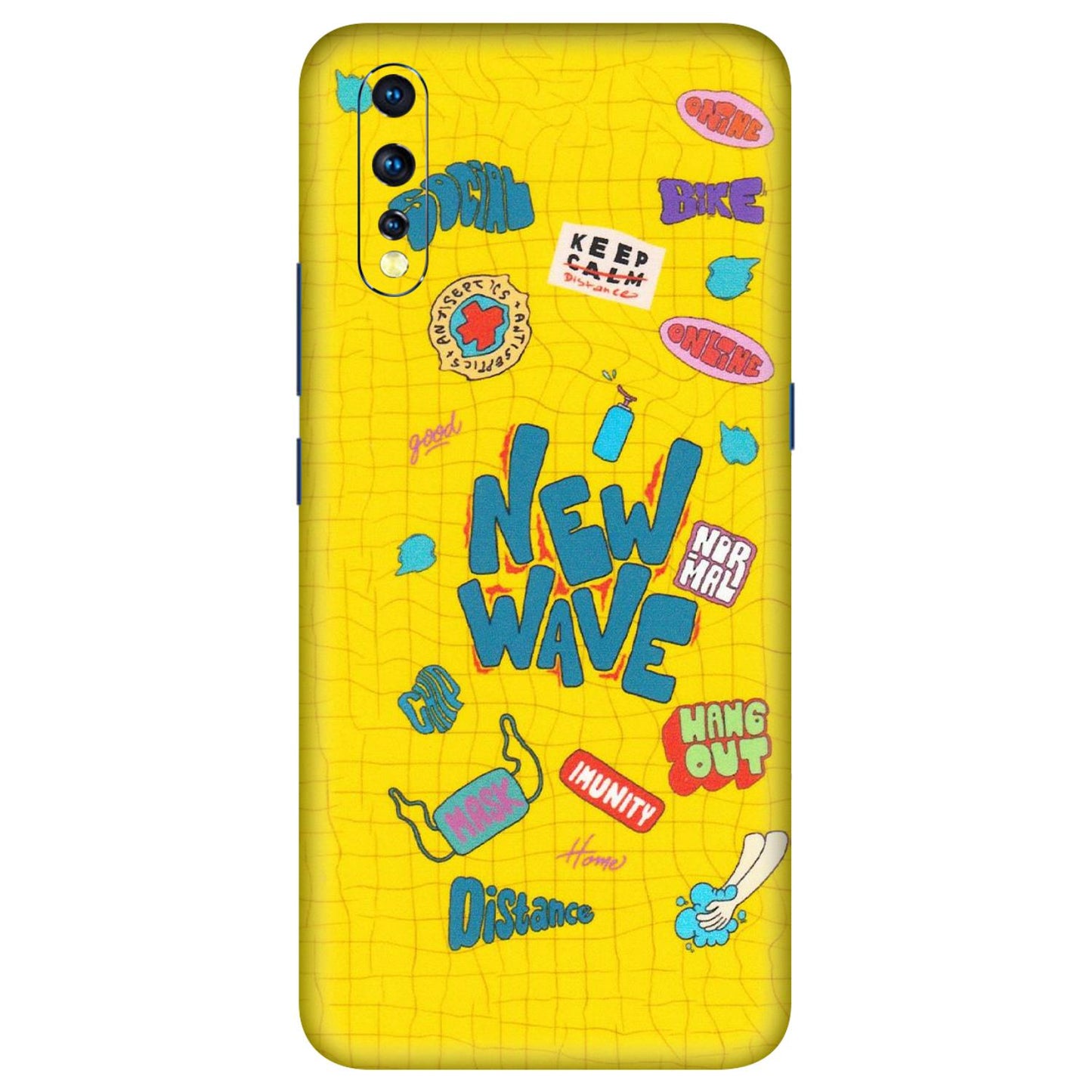VIVO Z/V/X/T/U/S Series Phone Skins (All Models) - New Wave Life - Matte Finish (M-17) Vivo Z1 X