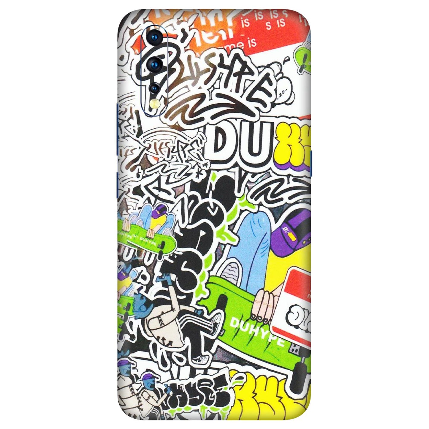 VIVO Z/V/X/T/U/S Series Phone Skins (All Models) - Dope Graffiti - Matte Finish (M-61) Vivo Z1 X