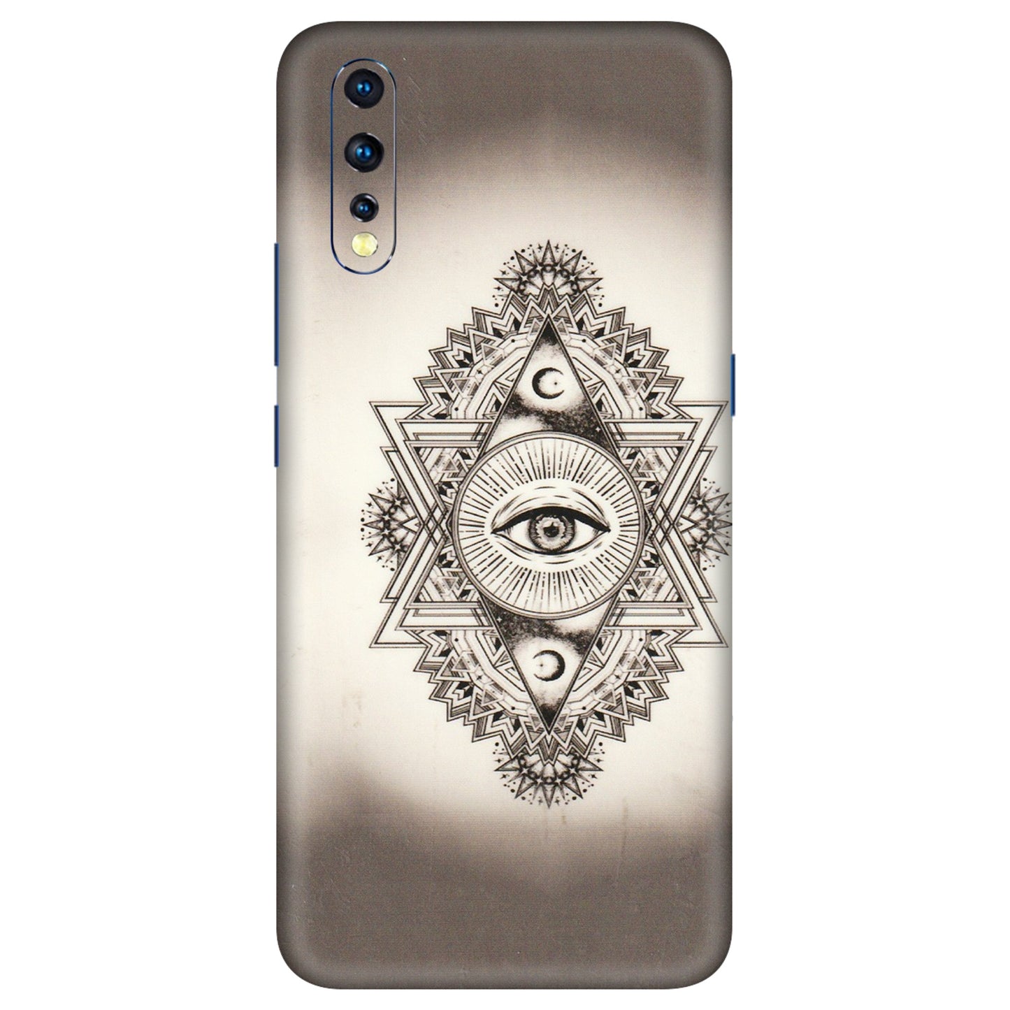 VIVO Z/V/X/T/U/S Series Phone Skins (All Models) - Illuminati Great Eye - Transparent Finish (T-14) Vivo Z1 X