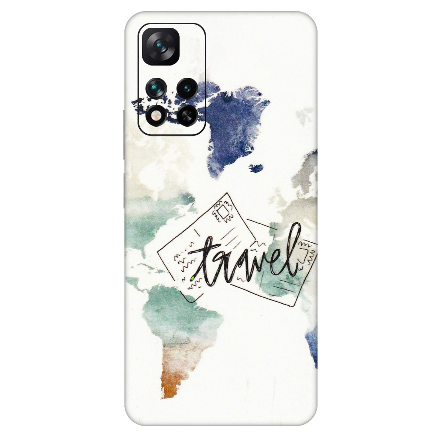 Xiaomi Redmi Phone Skins (All Models) - Travel The World - 3D Embossed Finish (L-232) Mi 11i 5G