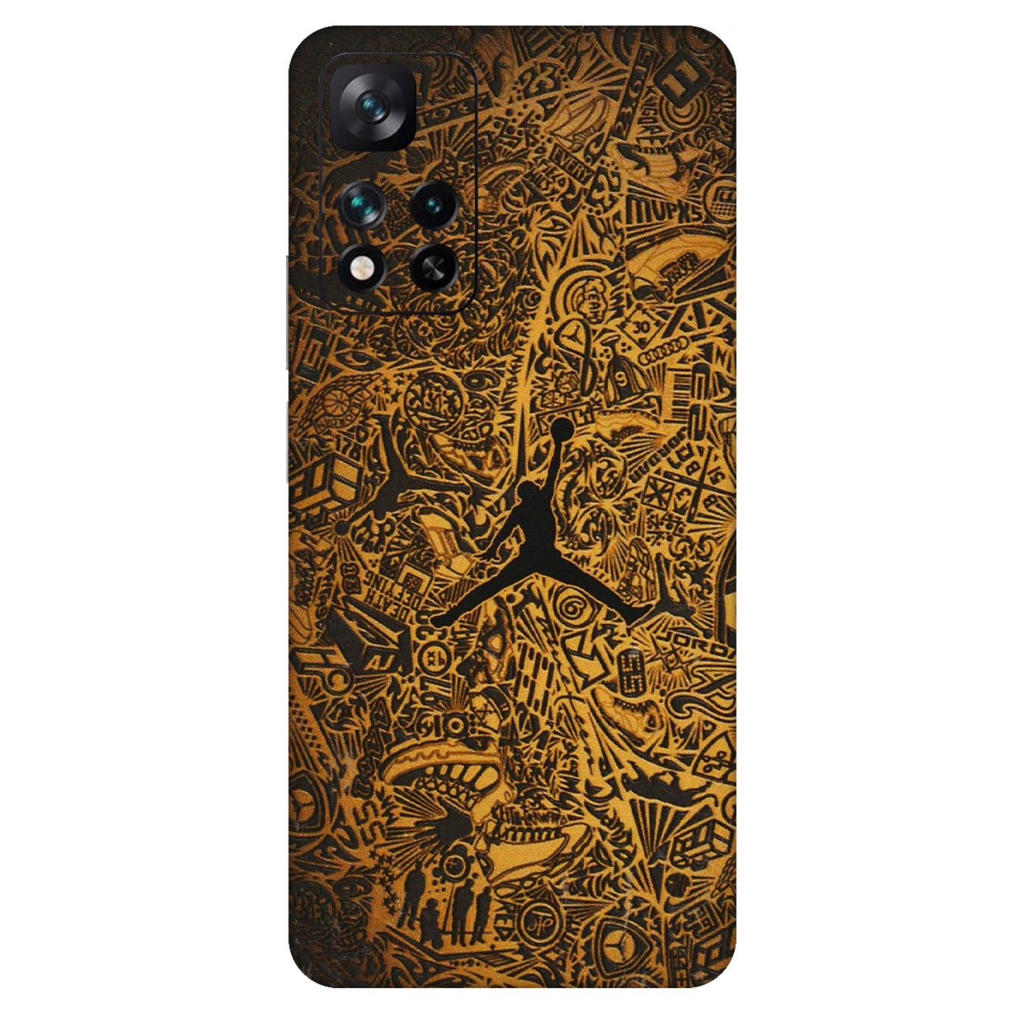 Xiaomi Redmi Phone Skins (All Models) - Premium Gold Basketball Player - 3D Embossed Finish (L-236) Mi 11i 5G
