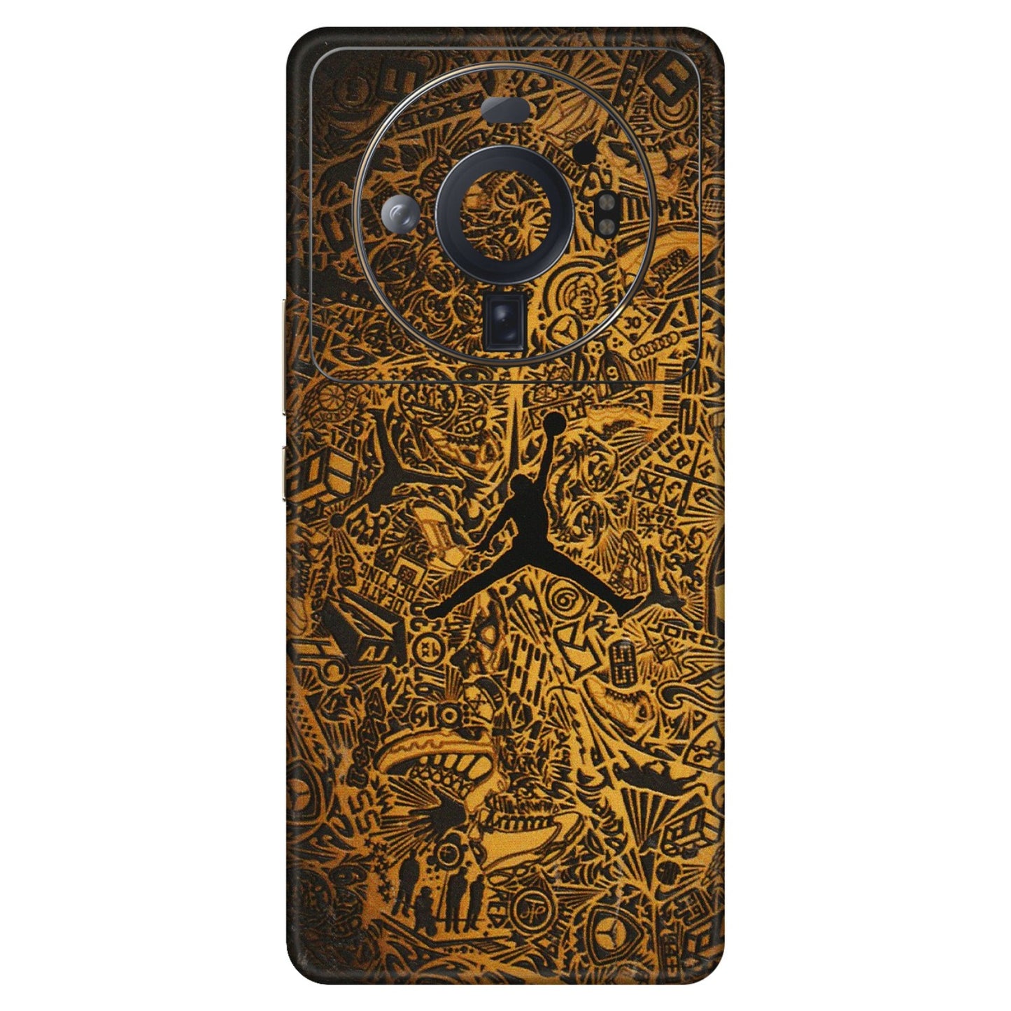 Xiaomi Redmi Phone Skins (All Models) - Premium Gold Basketball Player - 3D Embossed Finish (L-236) Mi 12S Ultra 5G