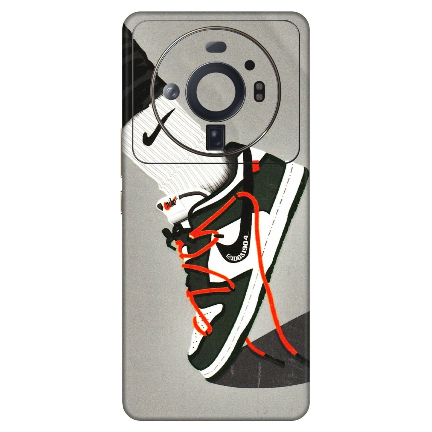 Xiaomi Redmi Phone Skins (All Models) - New Grey Sneaker - 3D Embossed Finish (L-261) Mi 12S Ultra 5G