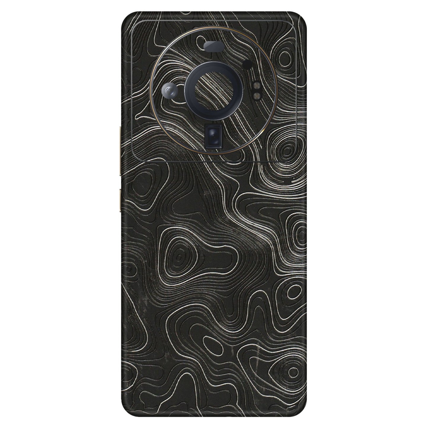 Xiaomi Redmi Phone Skins (All Models) - Abstract White Line Map - 3D Embossed Finish (L-269) Mi 12S Ultra 5G