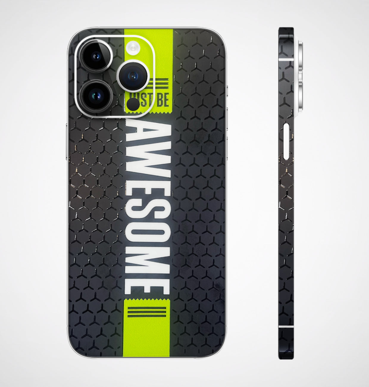 Just Be Awesome 3D Embossed Phone Skin - Skinly
