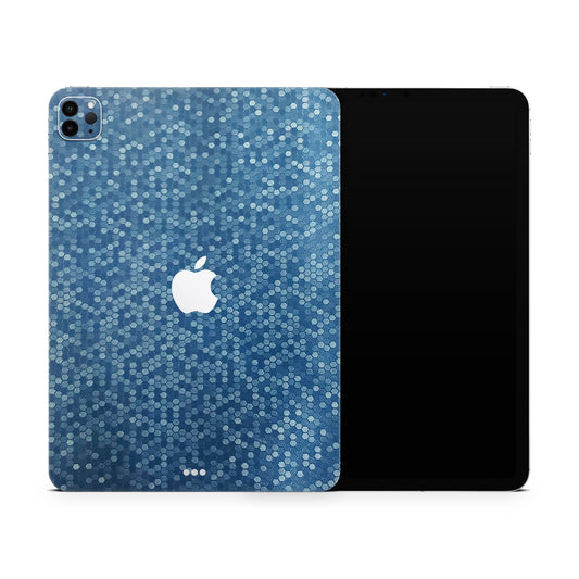 Blue Honeycomb 3D Textured Finish Skin For iPad/Tablet
