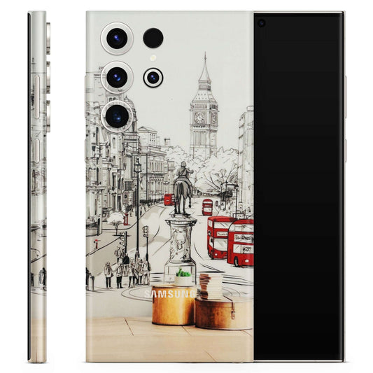 Tranzy Series London Street Matte Finish Phone Skin