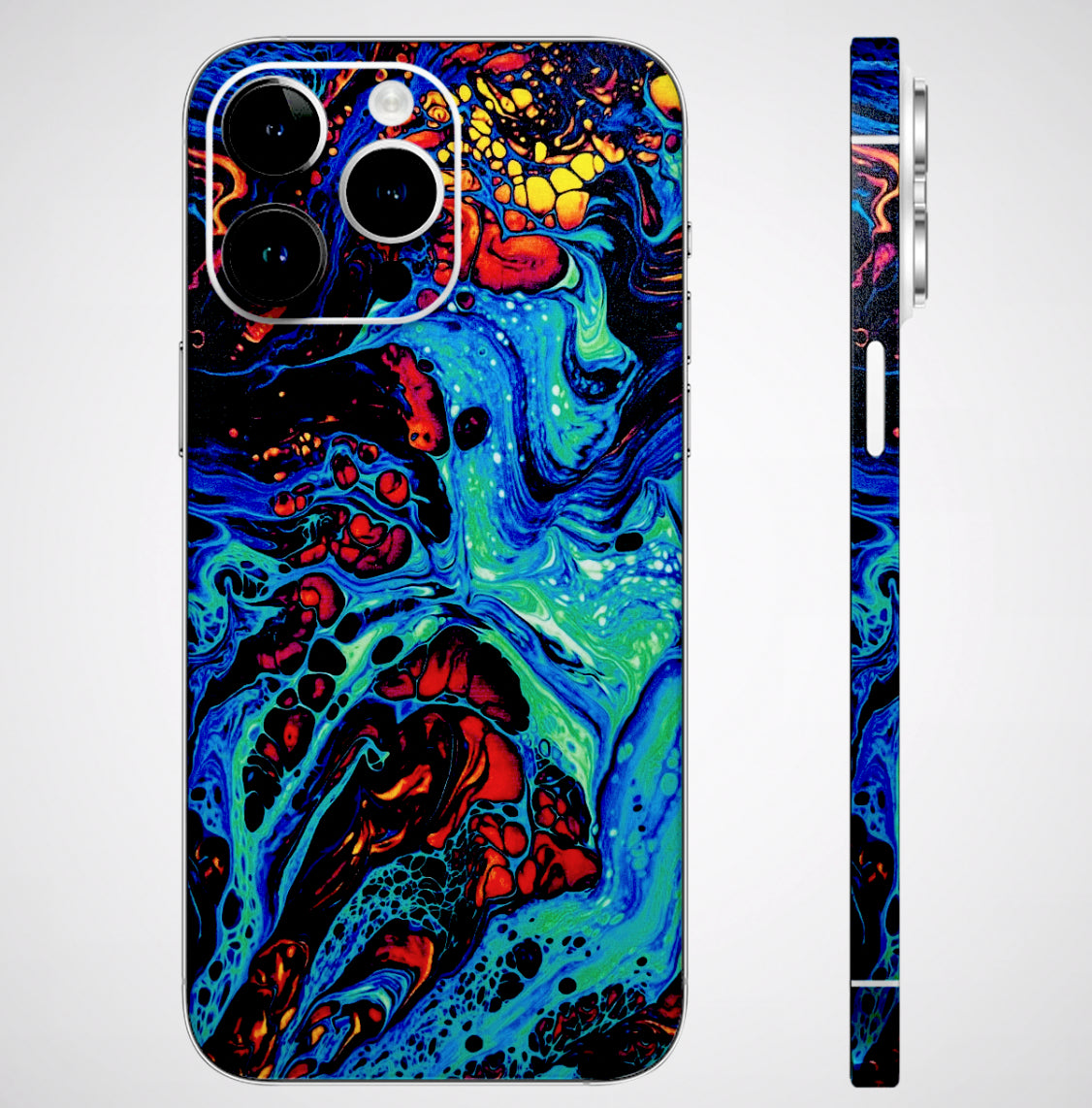 Majestic Galactic Marbel Matte Finish Phone Skin