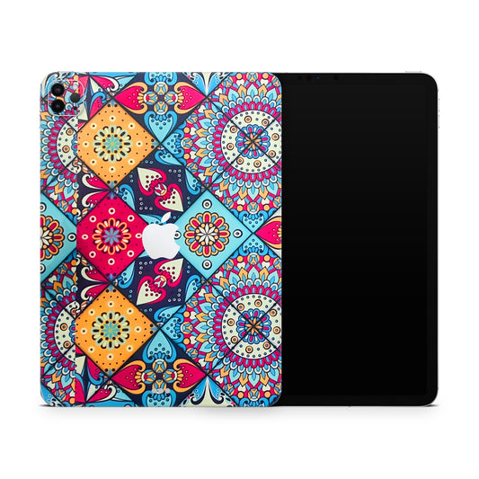 Abstract Pattern 3D Textured Finish Skin For iPad/Tablet