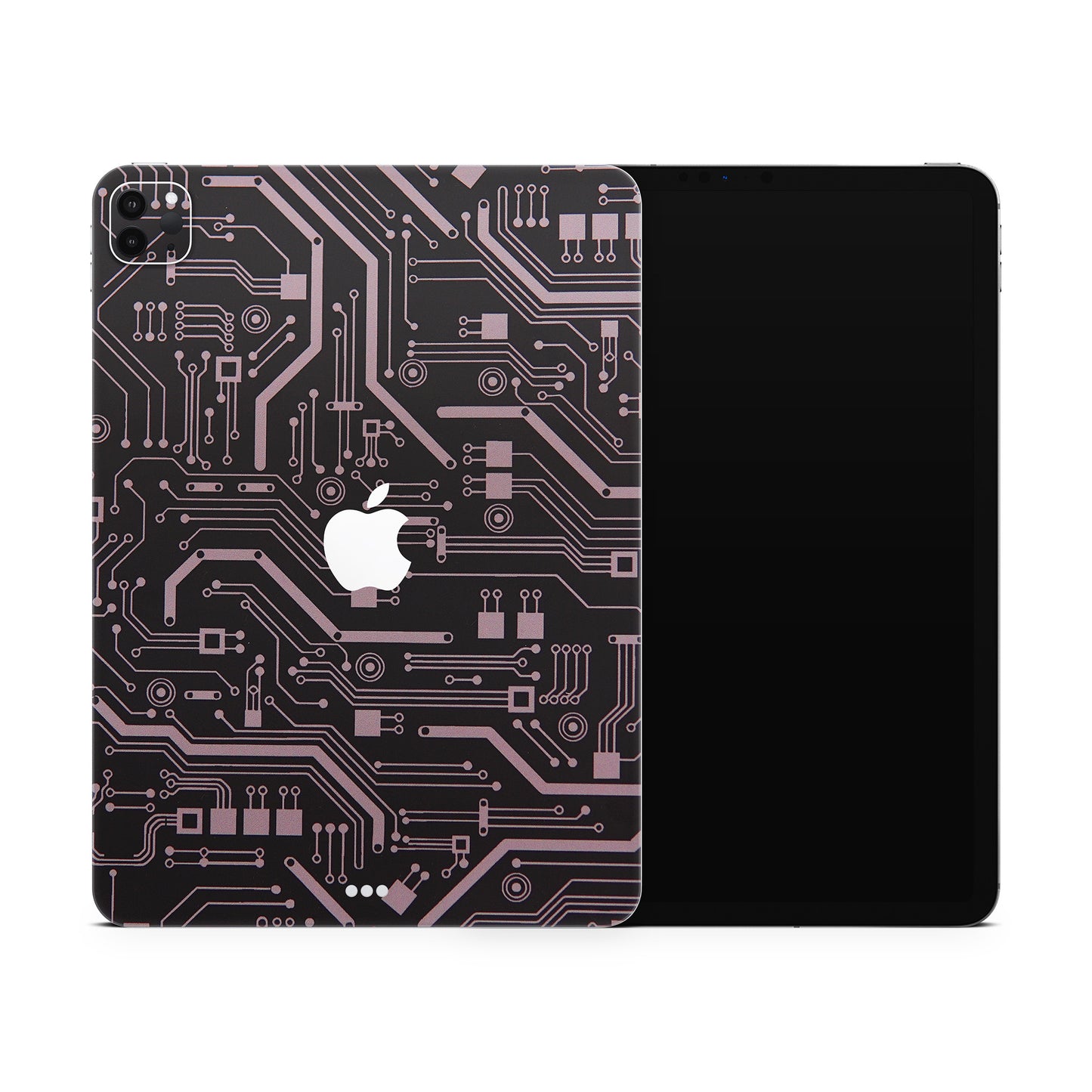Black Tech Circuit Matte Finish i-Pad Skin