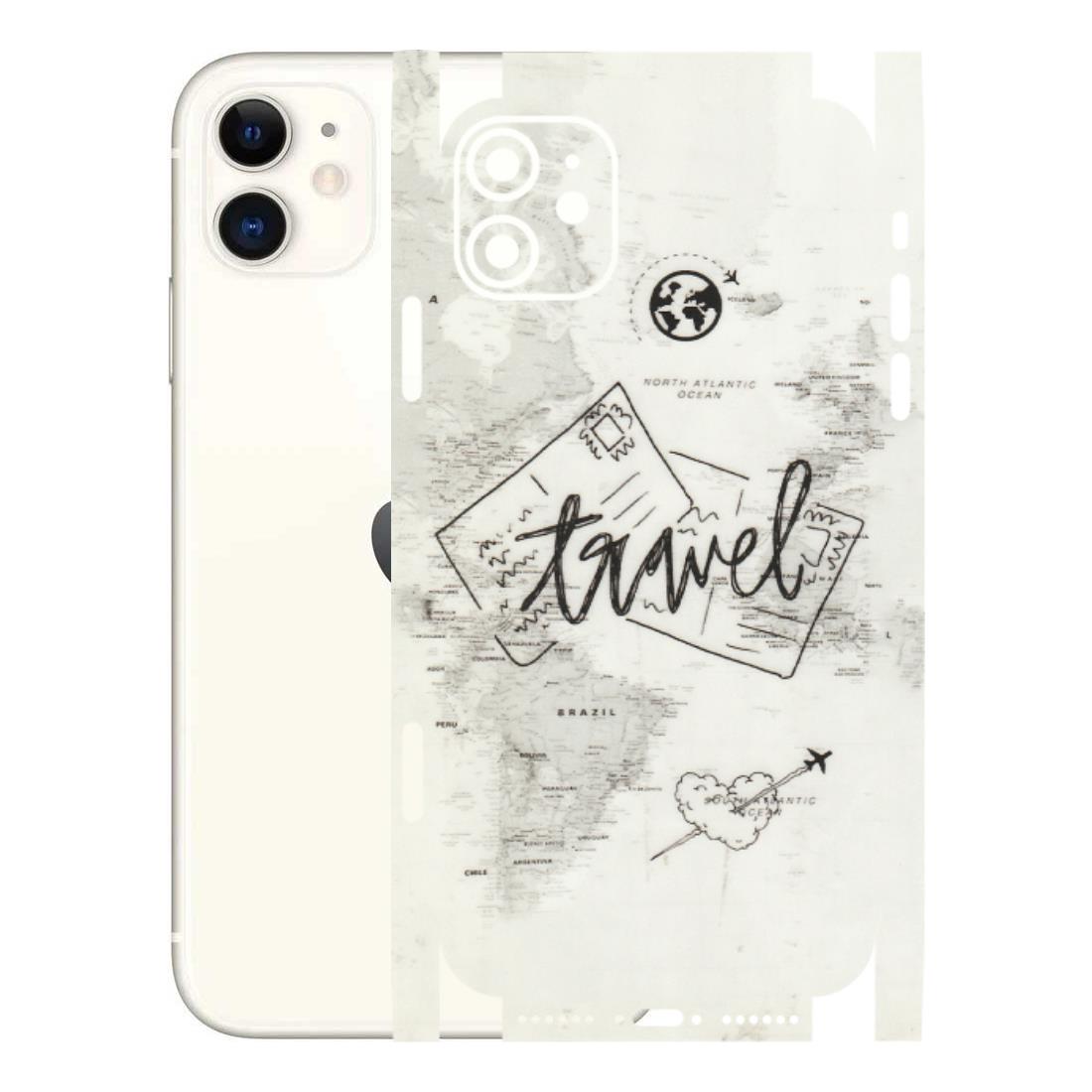 Apple iPhone Skins (All Models) - Travel Ticket - Transparent Finish (T-06) iPhone 11