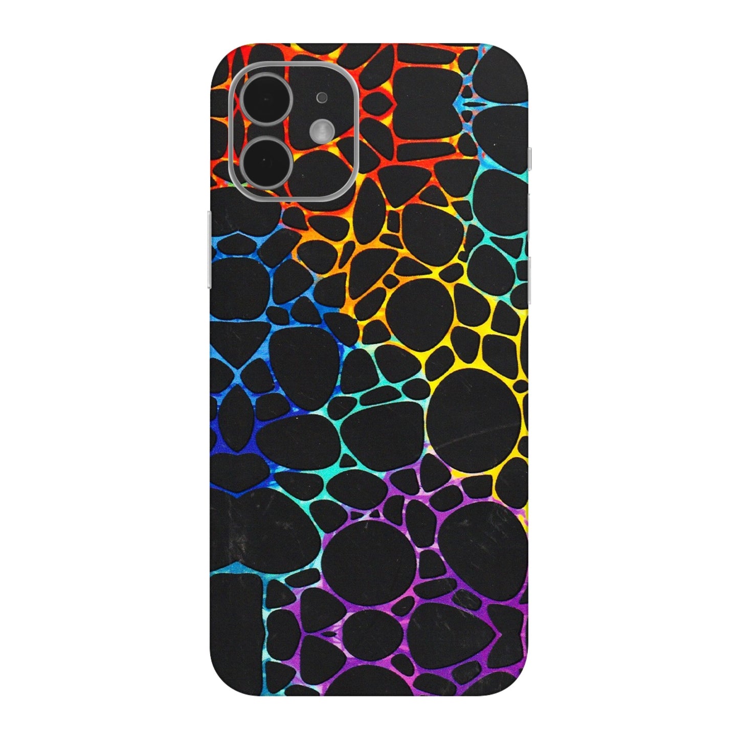 Apple iPhone Skins (All Models) - Abstract Art MultiColour - 3D Embossed Finish (L-133) iPhone 12