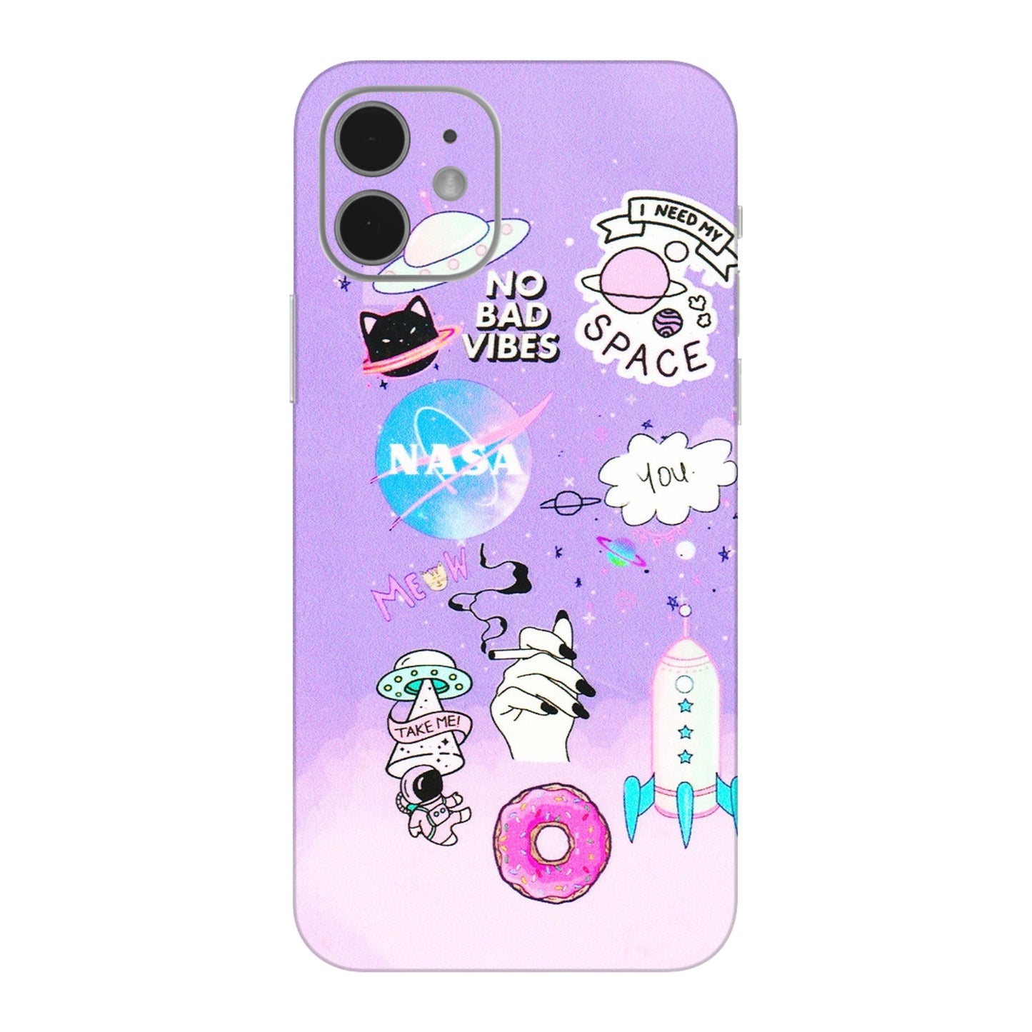 Apple iPhone Skins (All Models) - I Need My Nasa Skin - 3D Embossed Finish (L-149) iPhone 12