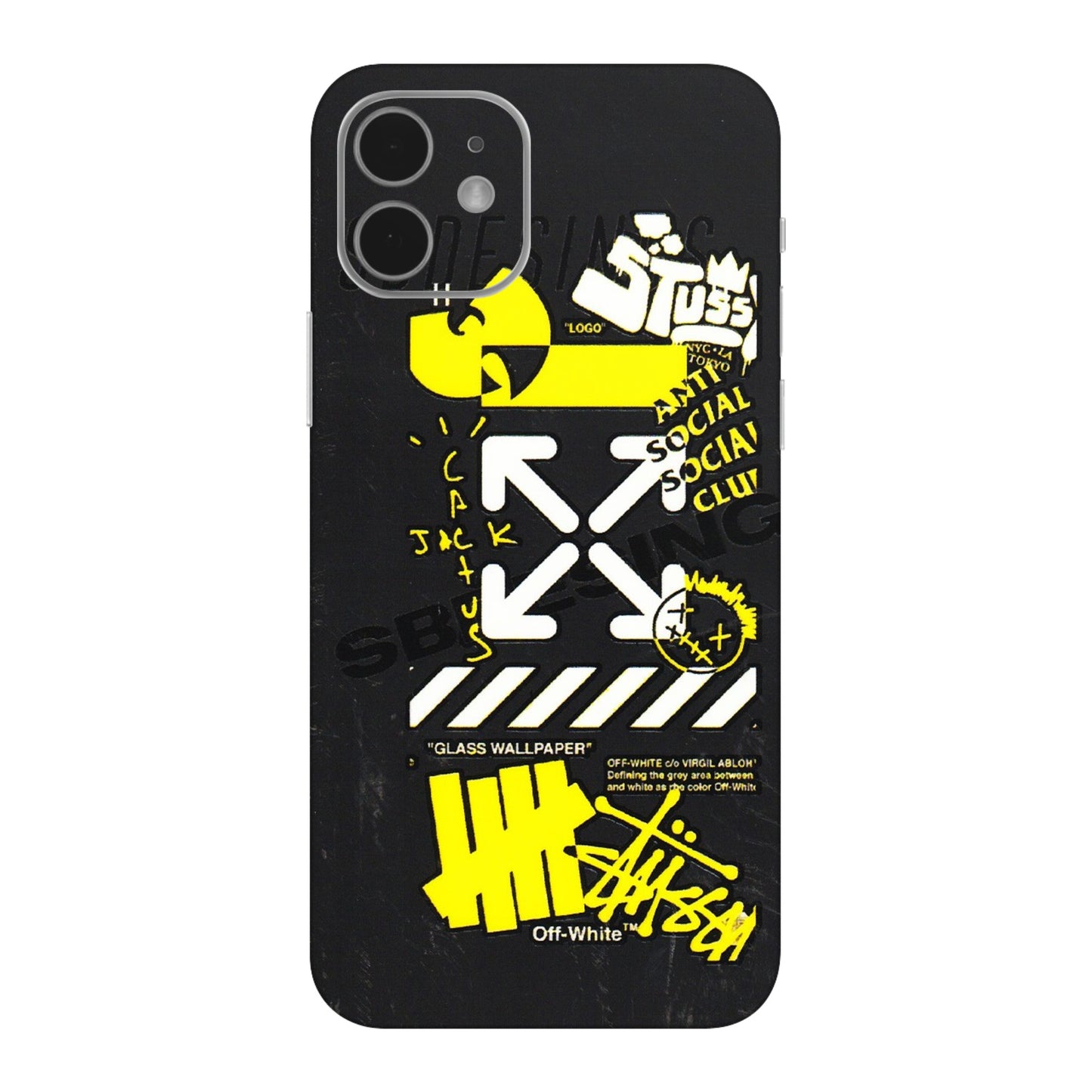 Apple iPhone Skins (All Models) - Anti Social Graffiti - 3D Embossed Finish (L-198) iPhone 12
