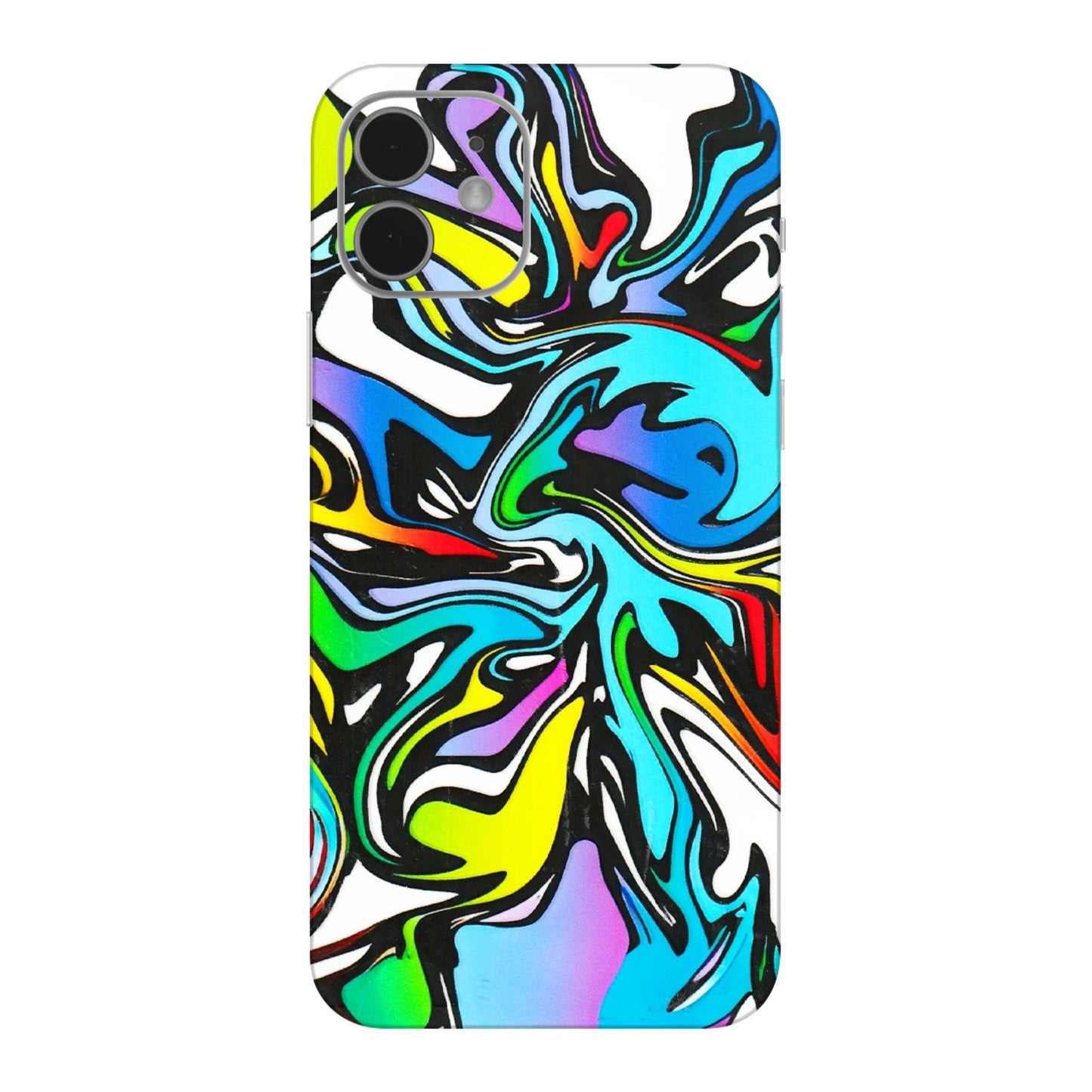 Apple iPhone Skins (All Models) - Abstract Colour Paints - 3D Embossed Finish (L-271) iPhone 12