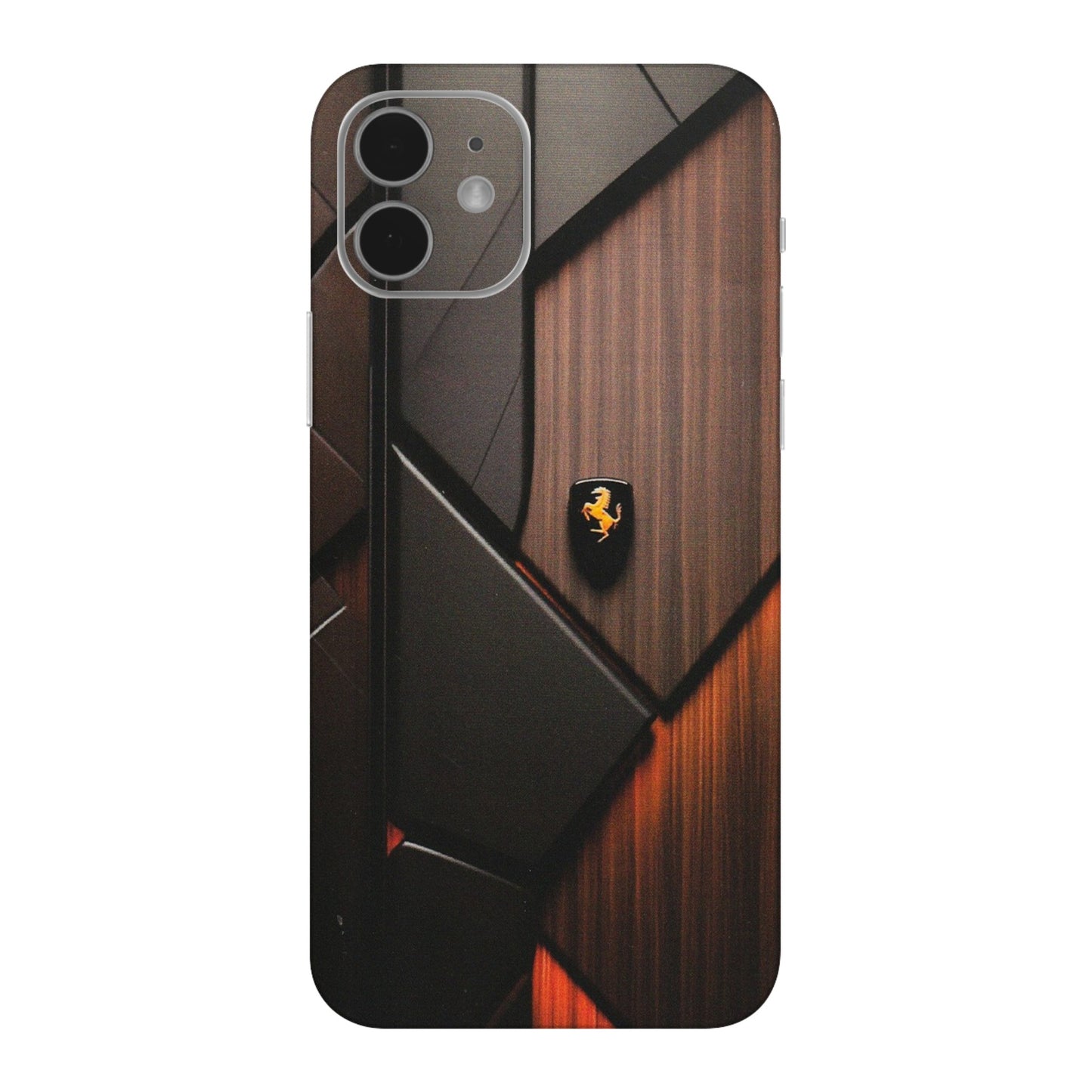 Apple iPhone Skins (All Models) - Lambo Beauty Wood Pattern Sober - Matte Finish (M-51) iPhone 12