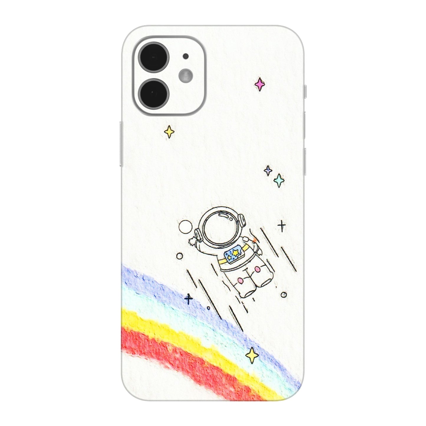 Apple iPhone Skins (All Models) - Milkyway Astronaut - 3D Embossed Finish (L-110) iPhone 12 Mini