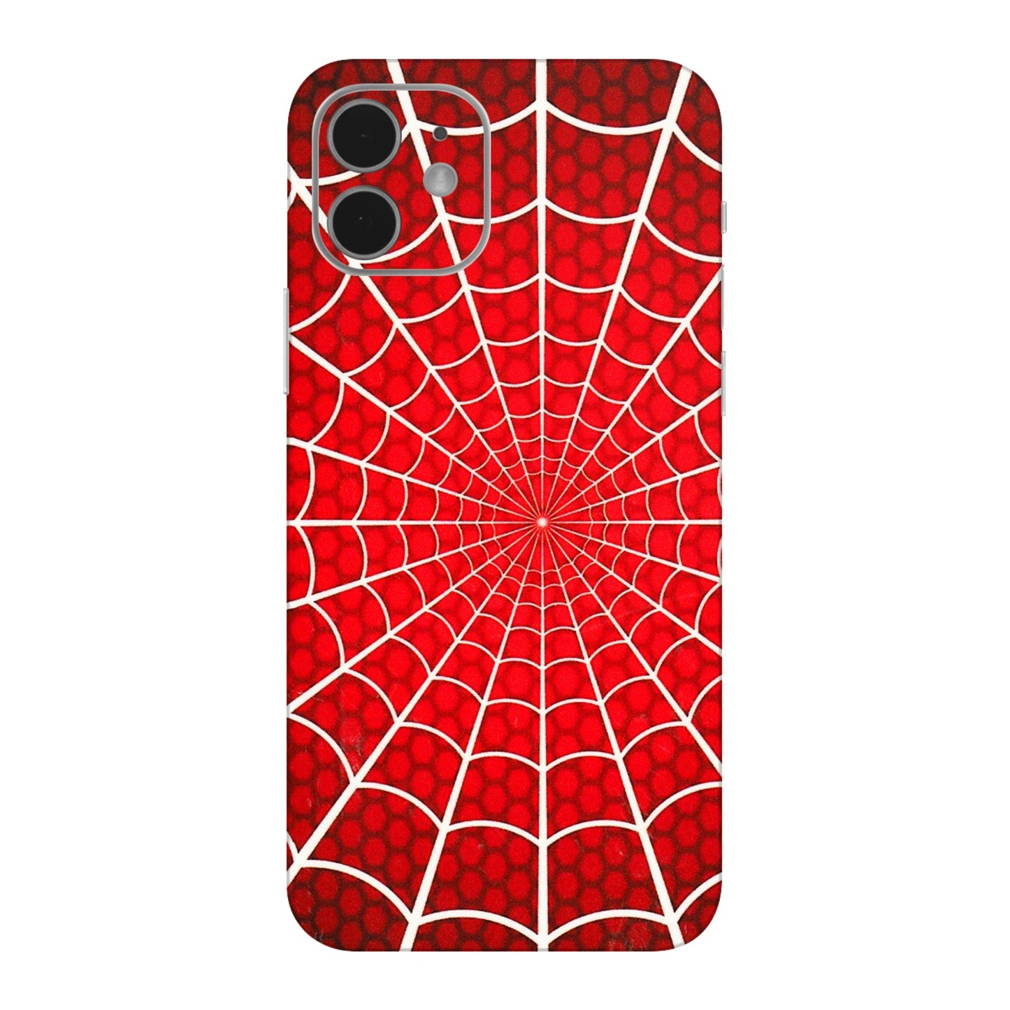 Apple iPhone Skins (All Models) - Classic Spidey Web - 3D Embossed Finish (L-115) iPhone 12 Mini