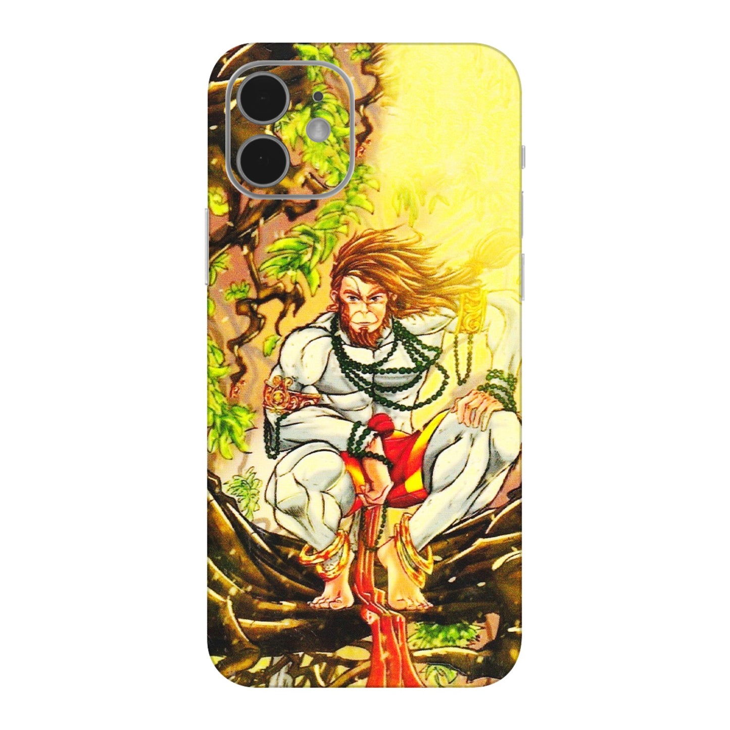 Apple iPhone Skins (All Models) - Lord Hanuman - 3D Embossed Finish (L-152) iPhone 12 Mini