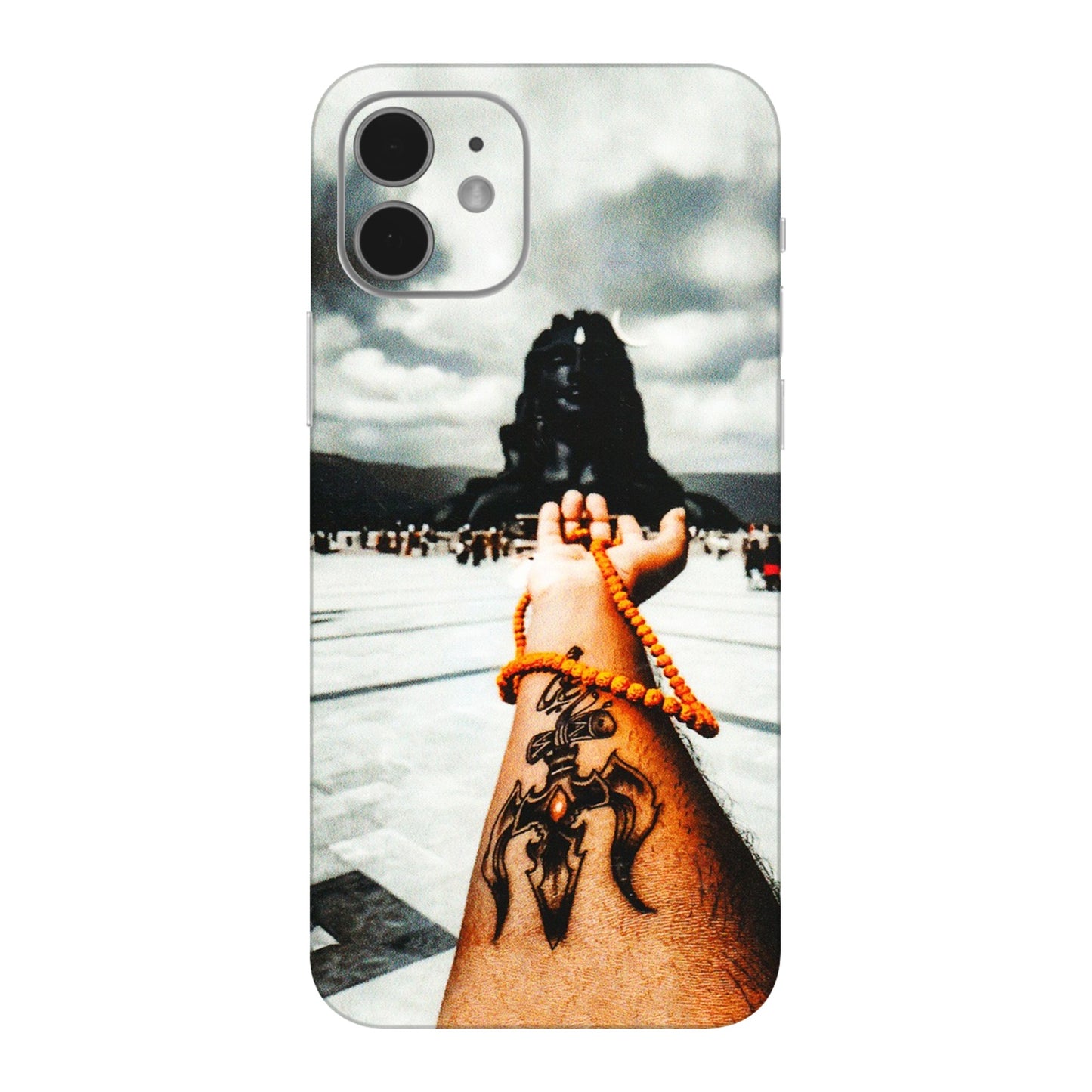 Apple iPhone Skins (All Models) - Jai Adiyogi Mahakaal - 3D Embossed Finish (L-164) iPhone 12 Mini