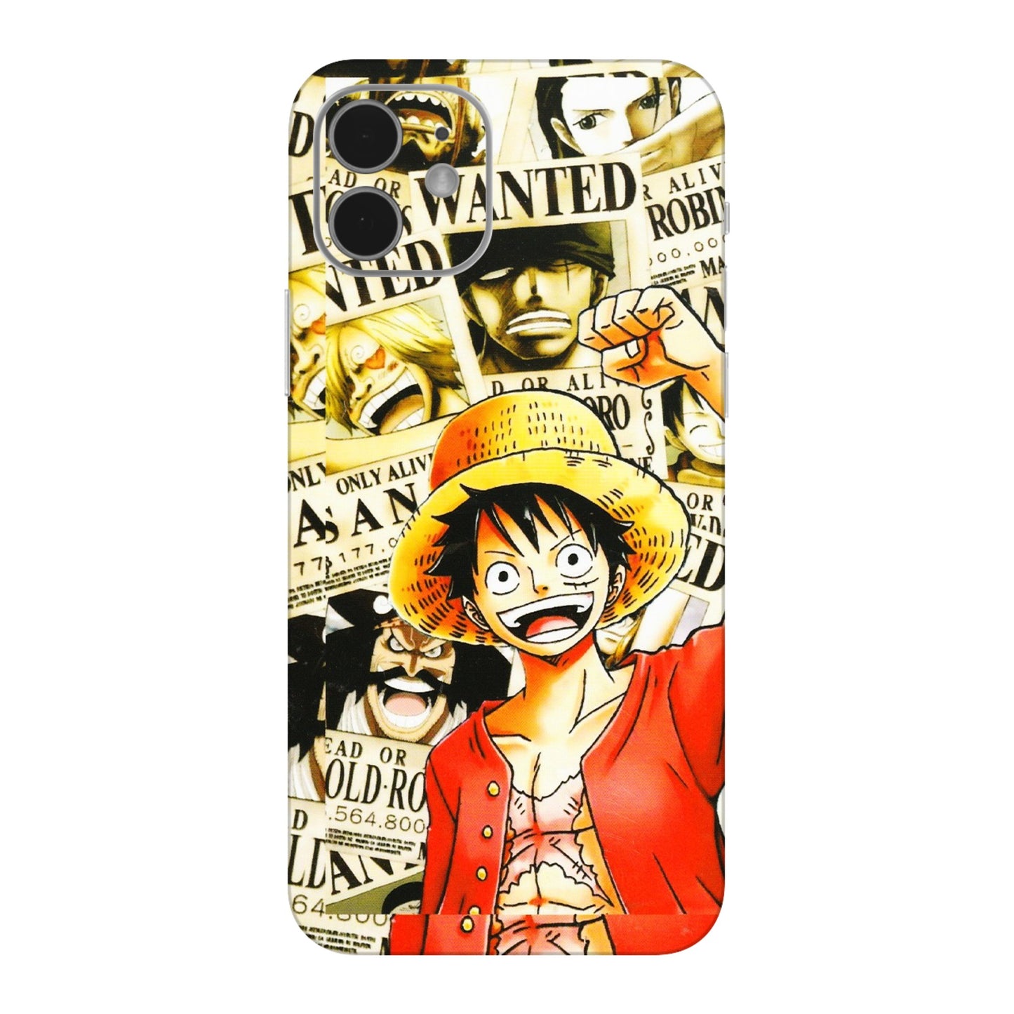 Apple iPhone Skins (All Models) - Luffy Anime - 3D Embossed Finish (L-177) iPhone 12 Mini