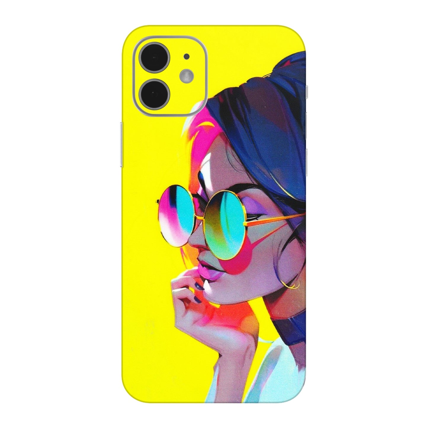 Apple iPhone Skins (All Models) - Bold Stylish Girl - 3D Embossed Finish (L-222) iPhone 12 Mini