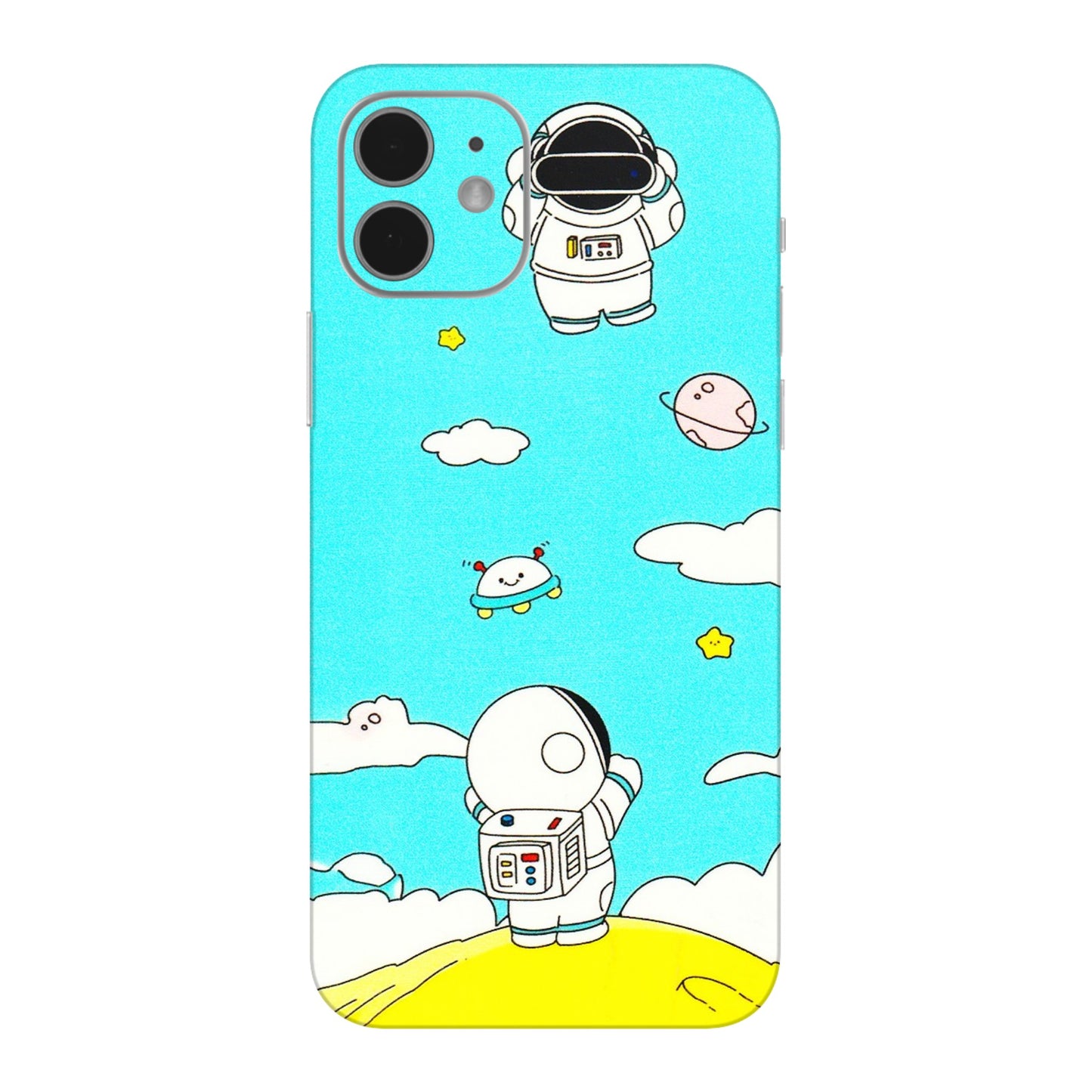 Apple iPhone Skins (All Models) - Blue Skies Astro Float - 3D Embossed Finish (L-230) iPhone 12 Mini