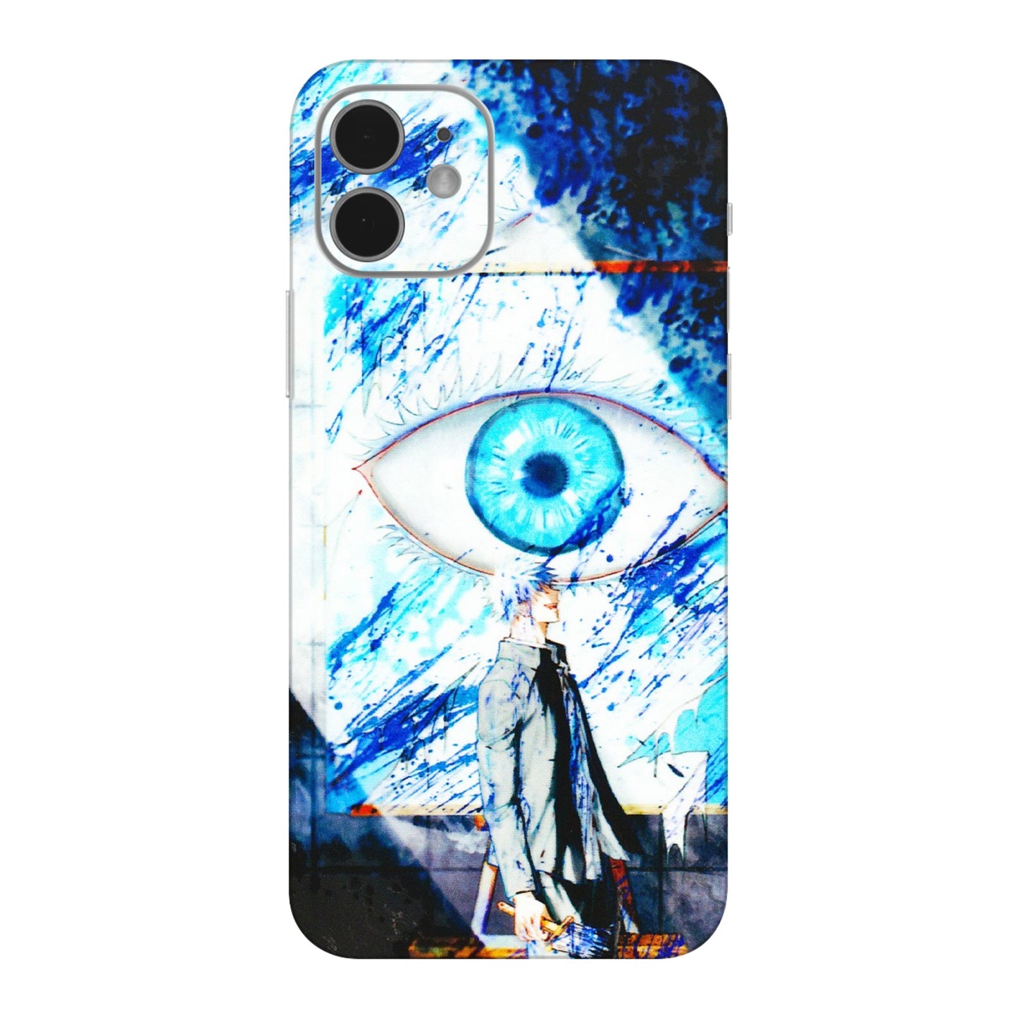 Apple iPhone Skins (All Models) - Gojo Satoru evil eye - 3D Embossed Finish (L-239) iPhone 12 Mini