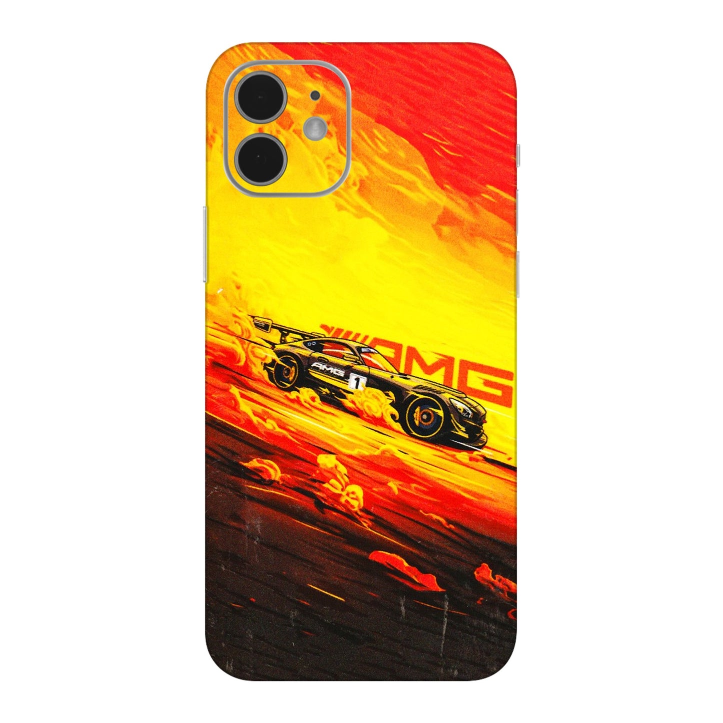Apple iPhone Skins (All Models) - AMG Car Speed Cover - 3D Embossed Finish (L-256) iPhone 12 Mini