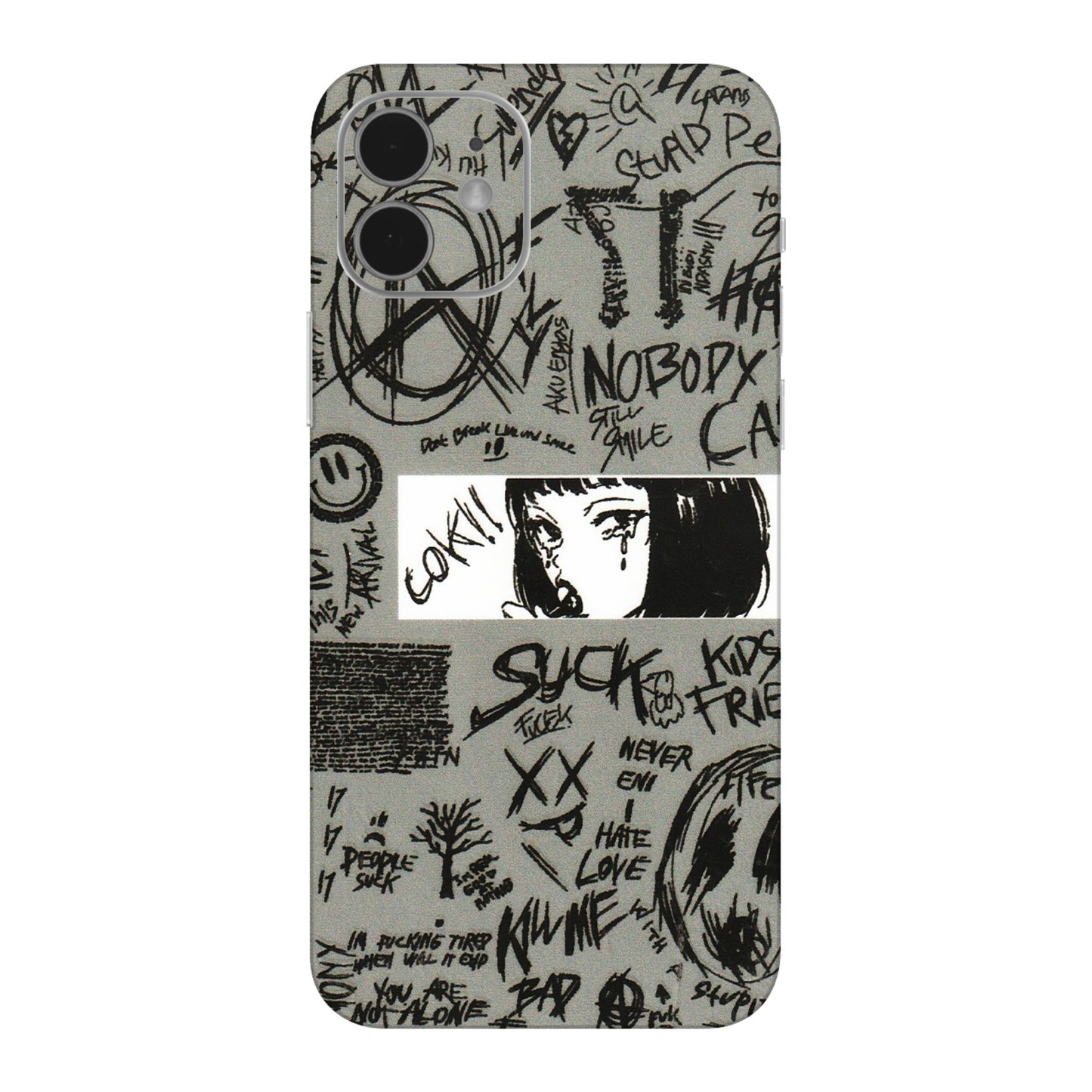 Apple iPhone Skins (All Models) - Never Have Love Anime - 3D Embossed Finish (L-260) iPhone 12 Mini