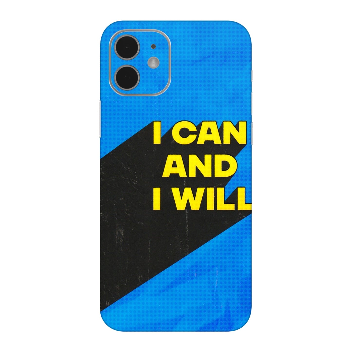 Apple iPhone Skins (All Models) - I Can And I Will - 3D Embossed Finish (L-281) iPhone 12 Mini