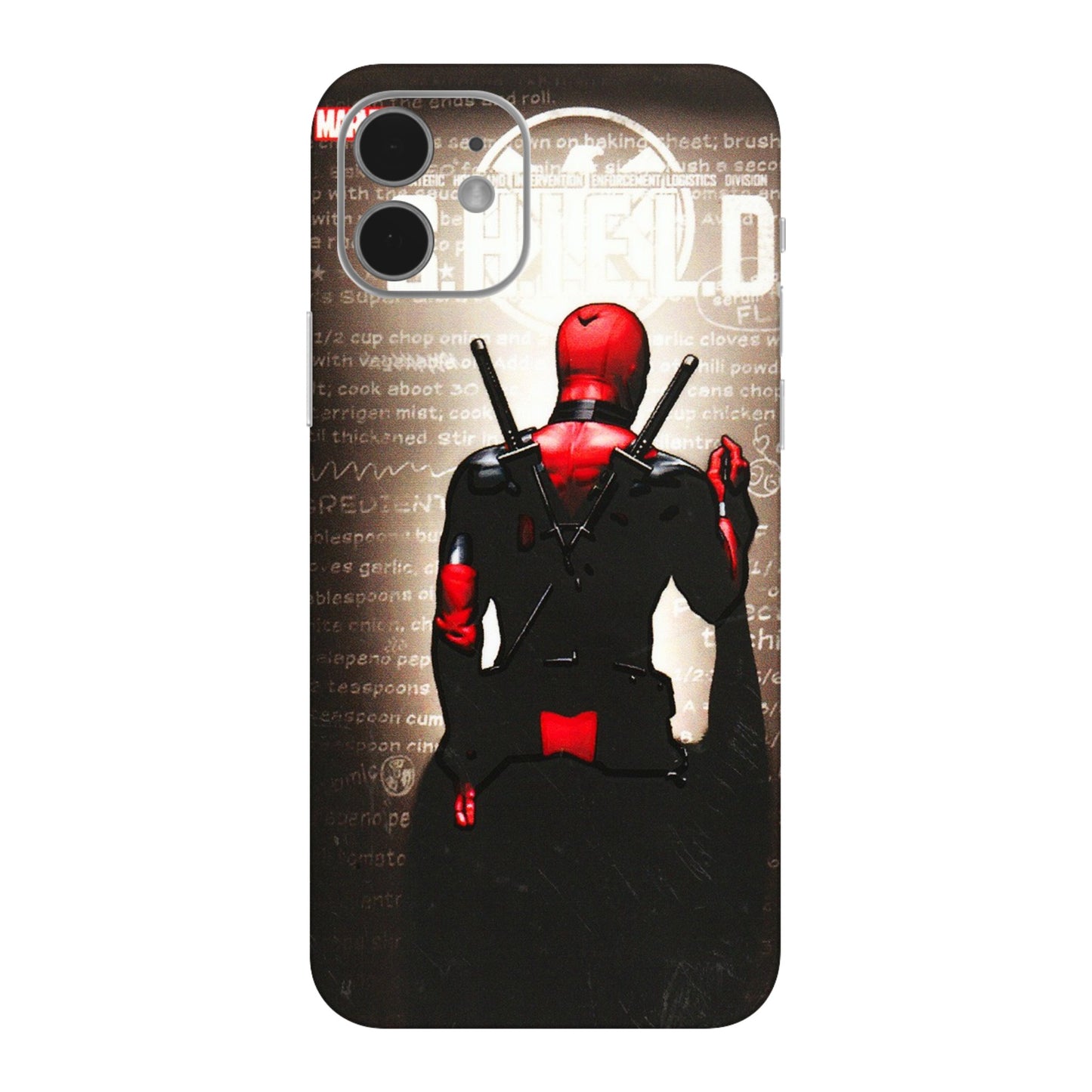 Apple iPhone Skins (All Models) - Deadpool - 3D Embossed Finish (L-56) iPhone 12 Mini