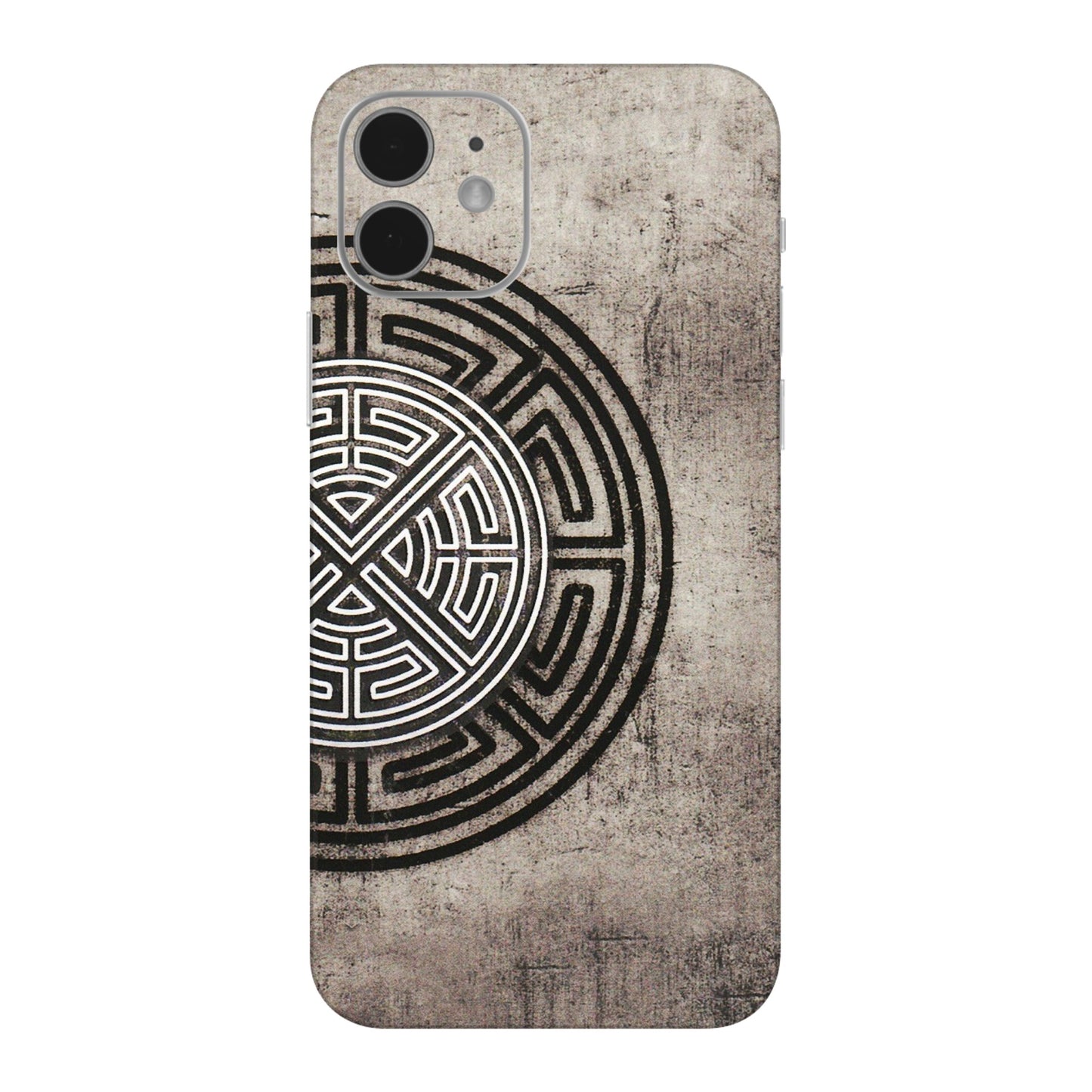 Apple iPhone Skins (All Models) - Mysterious Circular Design - 3D Embossed Finish (L-63) iPhone 12 Mini