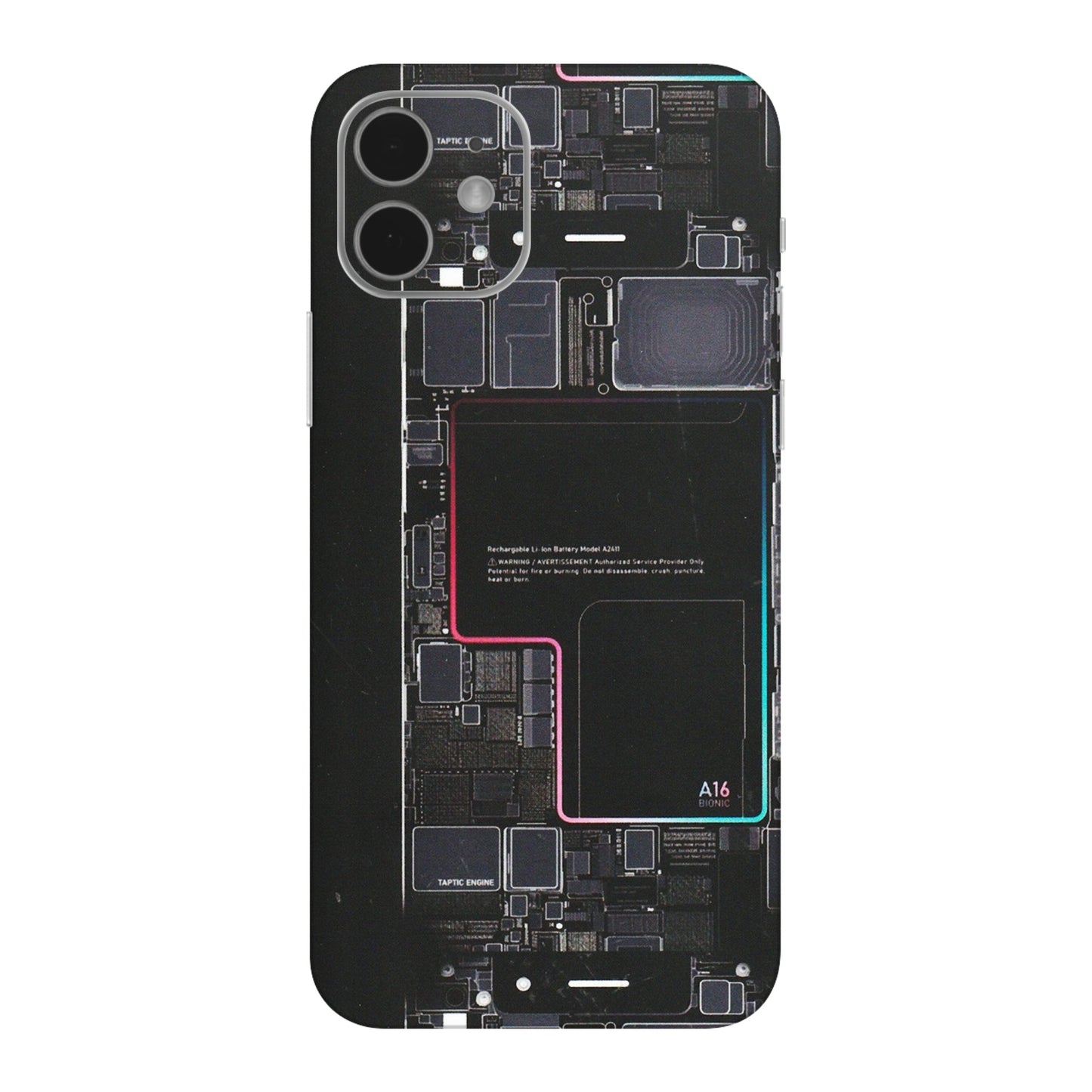 Apple iPhone Skins (All Models) - Motherboard Circuit Layout - Matte Finish (M-117) iPhone 12 Mini