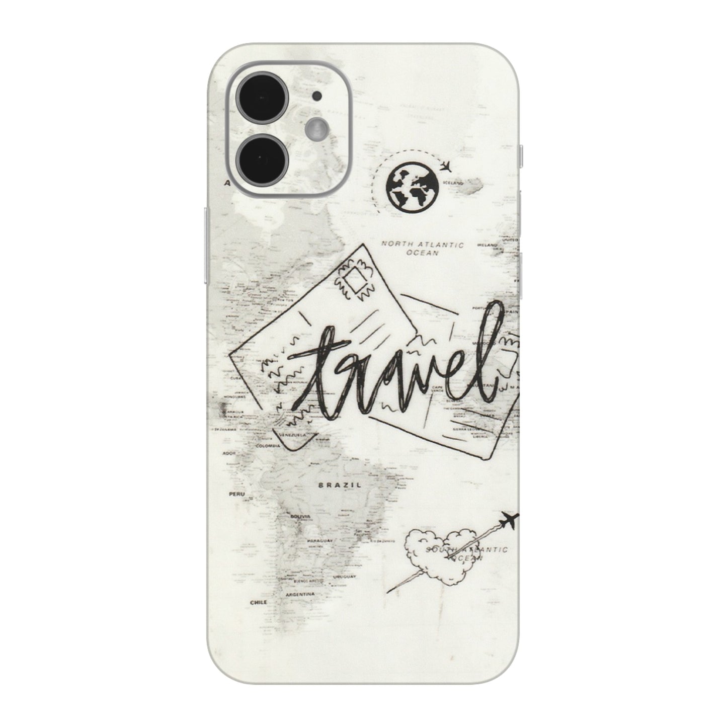 Apple iPhone Skins (All Models) - Travel Ticket - Transparent Finish (T-06) iPhone 12 Mini