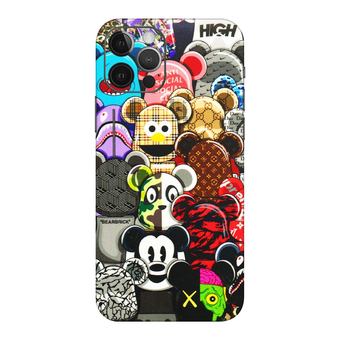 Apple iPhone Skins (All Models) - More Mickey Mouses - 3D Embossed Finish (L-118) iPhone 12 Pro