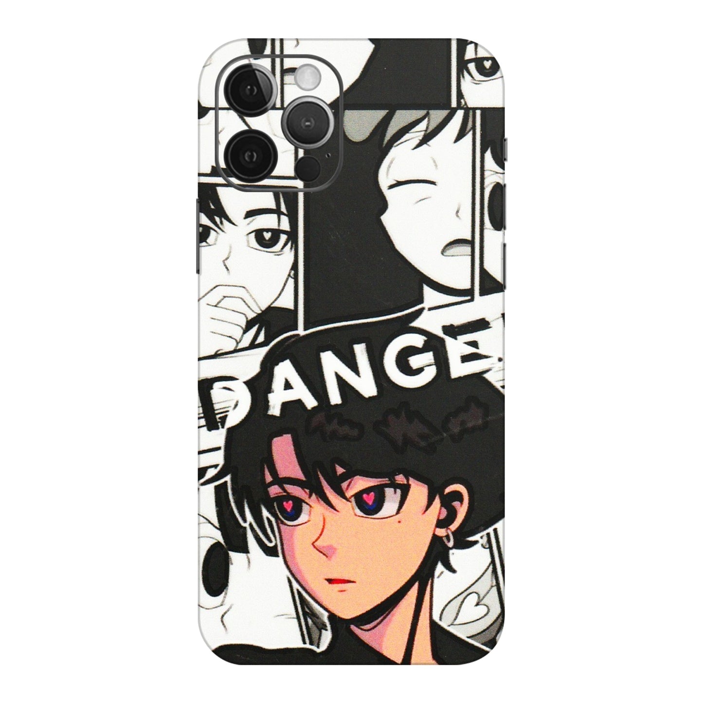 Apple iPhone Skins (All Models) - Danger Anime - 3D Embossed Finish (L-155) iPhone 12 Pro
