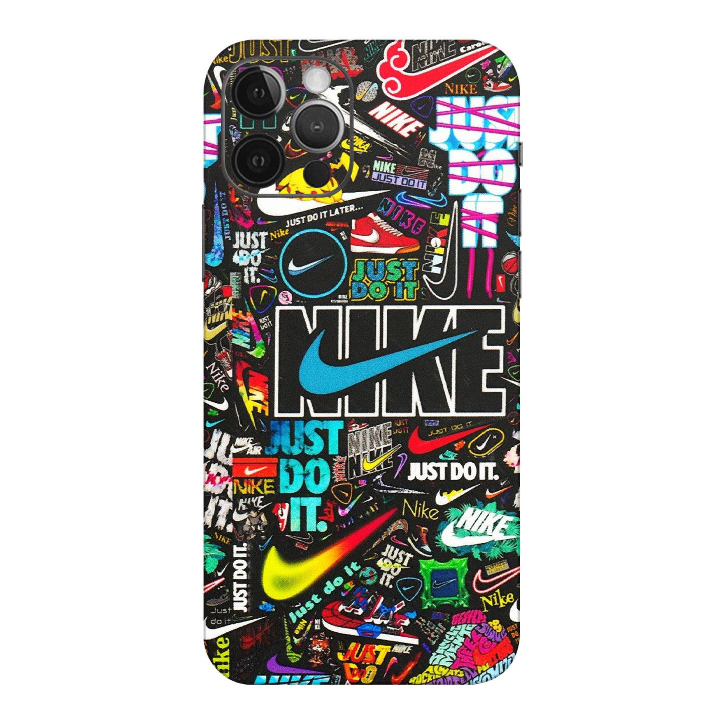 Apple iPhone Skins (All Models) - Just Do It Doodles - 3D Embossed Finish (L-166) iPhone 12 Pro