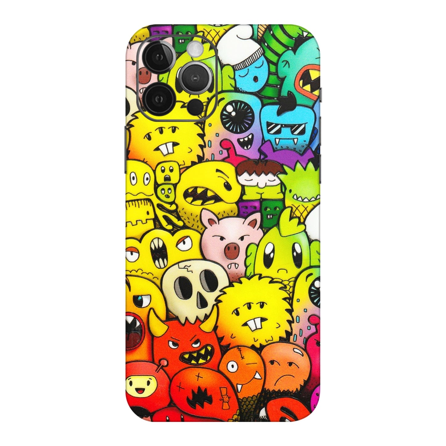 Apple iPhone Skins (All Models) - Angry Funkies - 3D Embossed Finish (L-169) iPhone 12 Pro