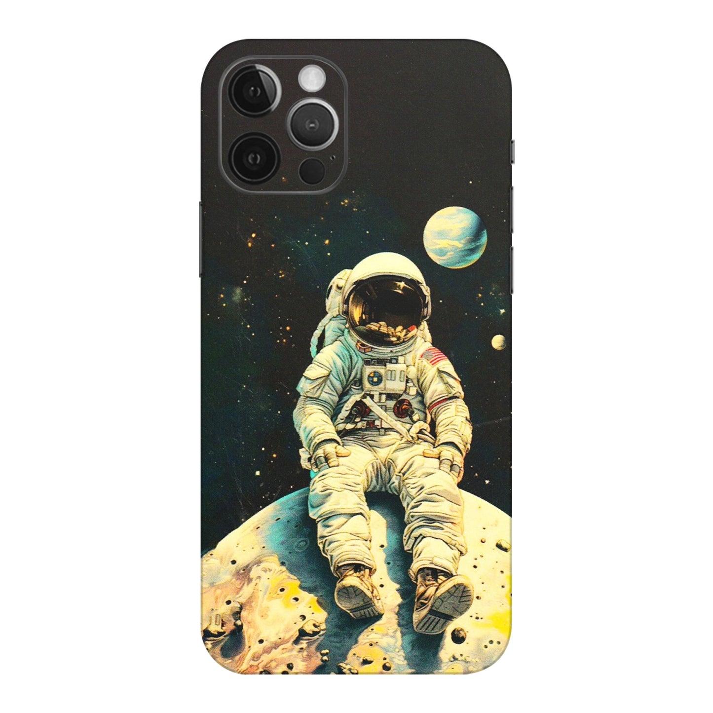 Apple iPhone Skins (All Models) - Astronaut in Space - 3D Embossed Finish (L-16) iPhone 12 Pro
