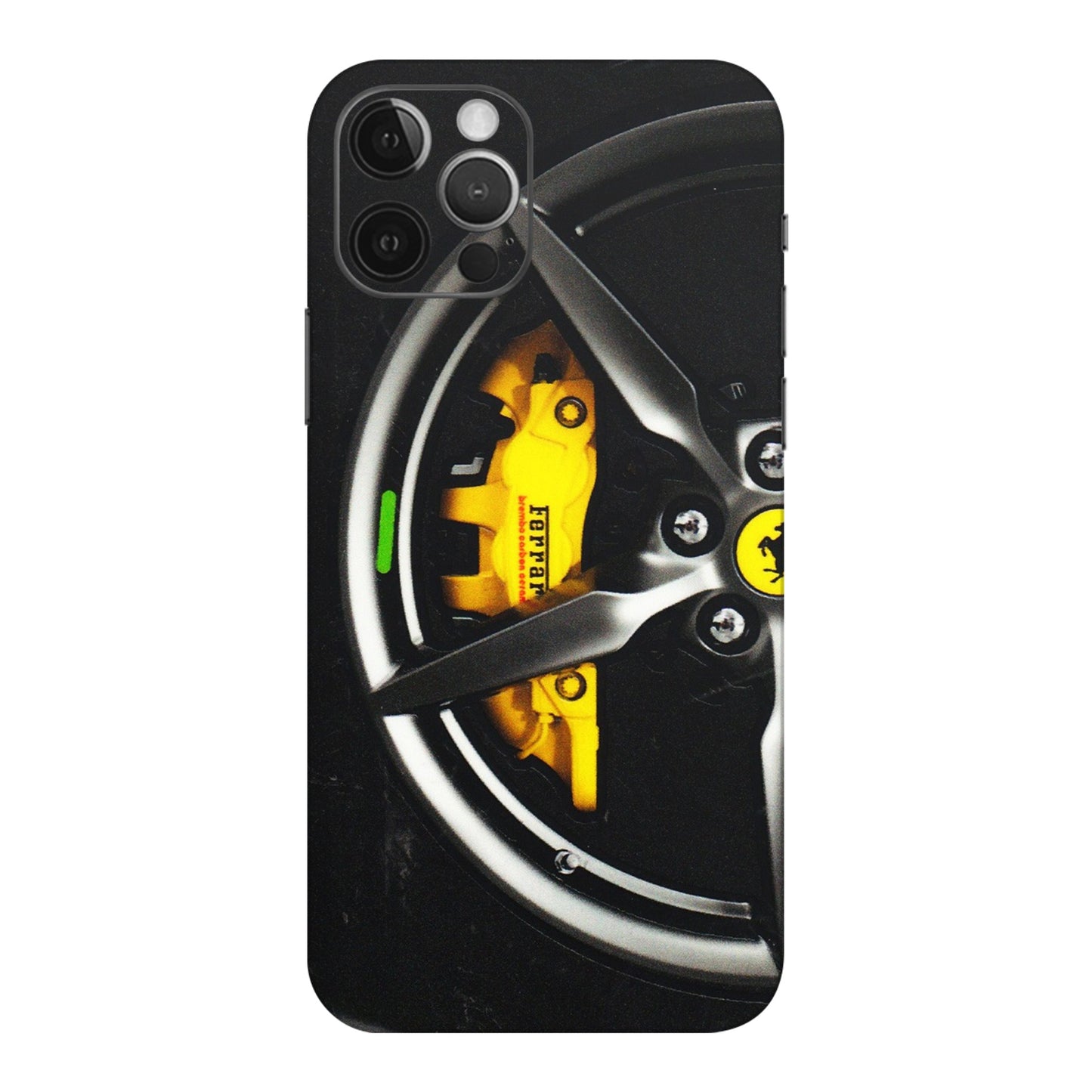 Apple iPhone Skins (All Models) - Ferrari Wheel Alloy - 3D Embossed Finish (L-173) iPhone 12 Pro