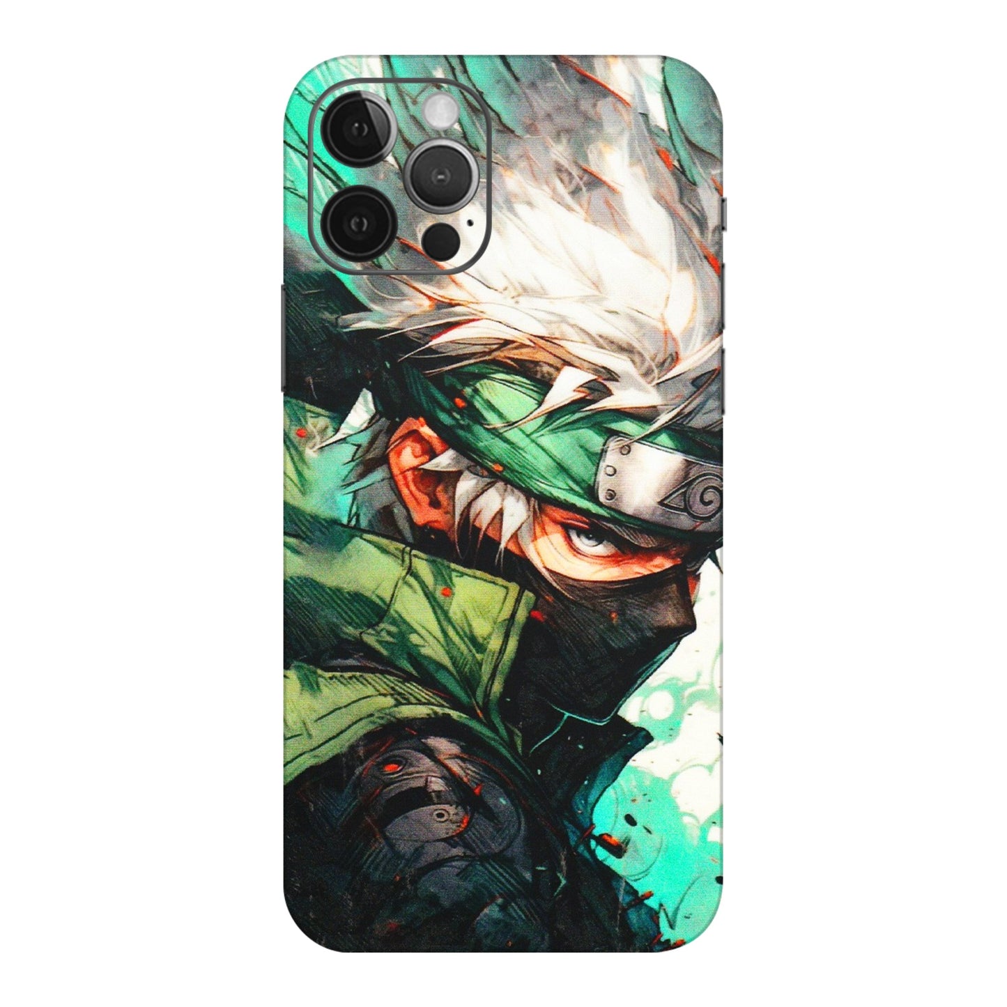 Apple iPhone Skins (All Models) - Kakashi Side Profile - 3D Embossed Finish (L-249) iPhone 12 Pro